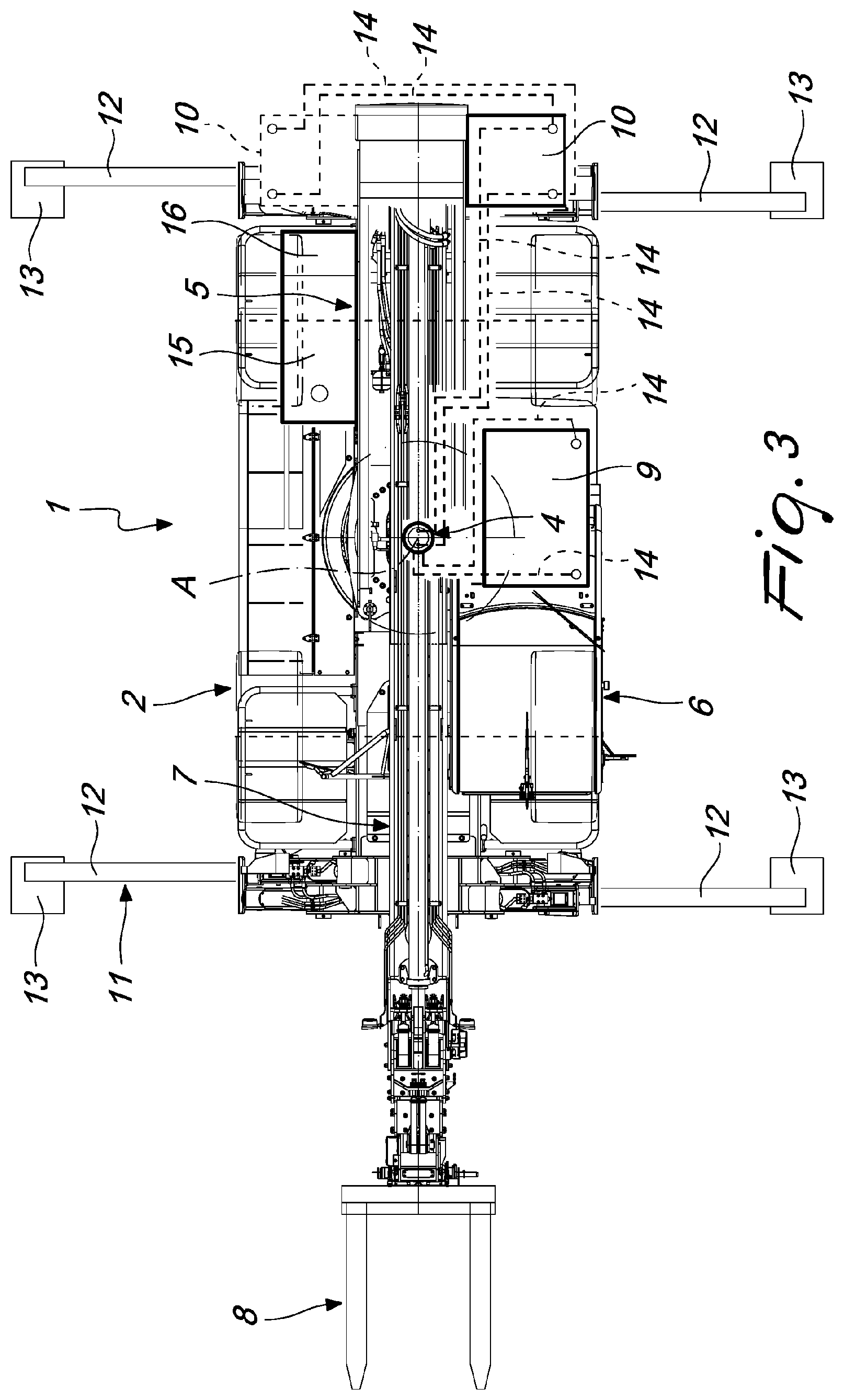 Patent US12297090 Figure 3 – Rotary telescopic boom lift