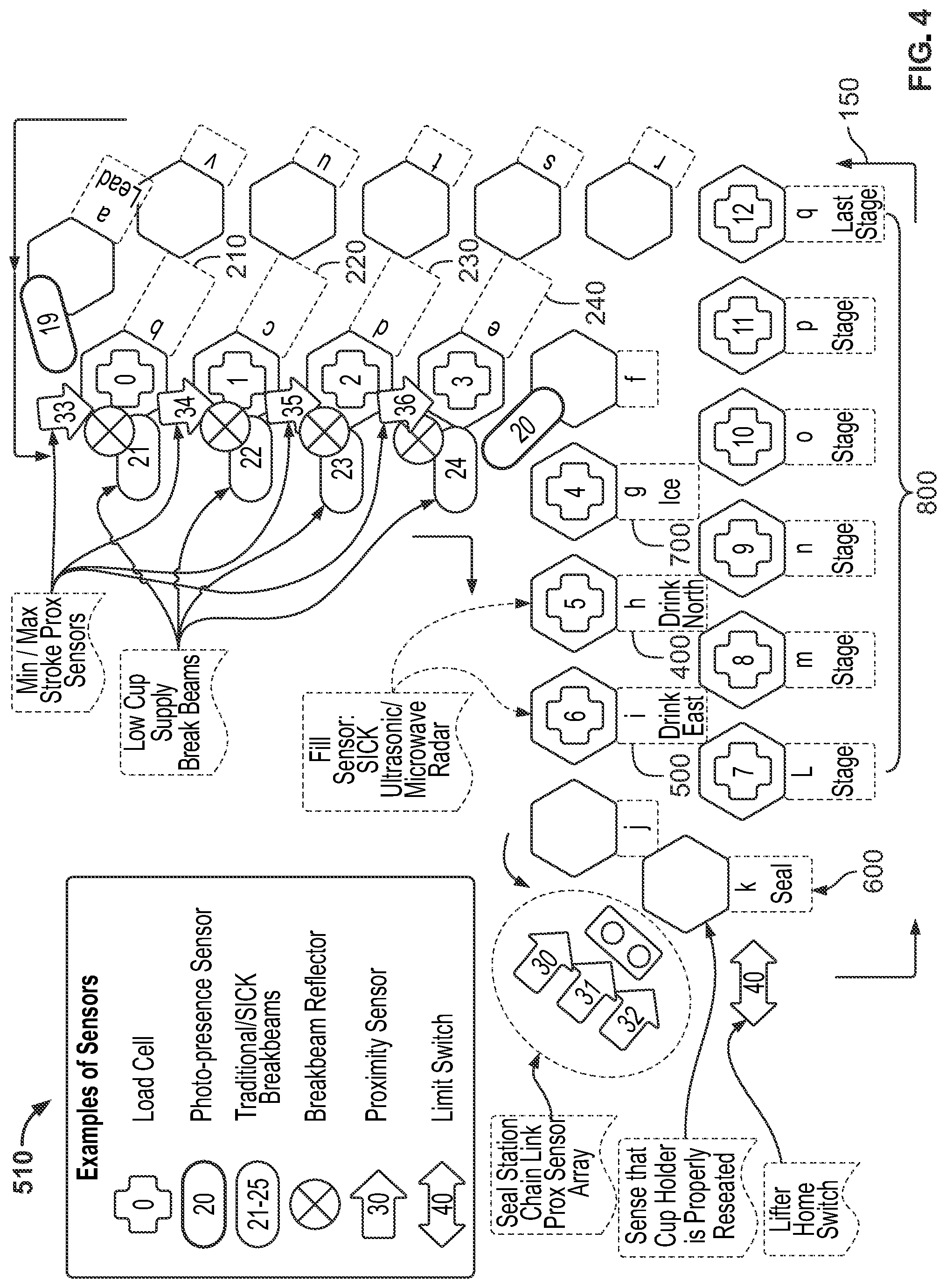 Patent US12297093 Figure 9 – Automated beverage dispensing system