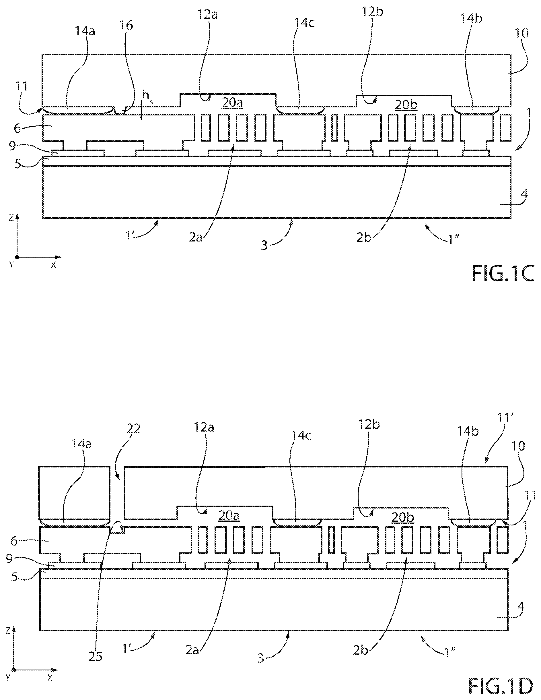 Patent US12297099 Figure 2 – Process for manufacturing a combined microelectromechanical device and corresponding combined microelectromechanical device
