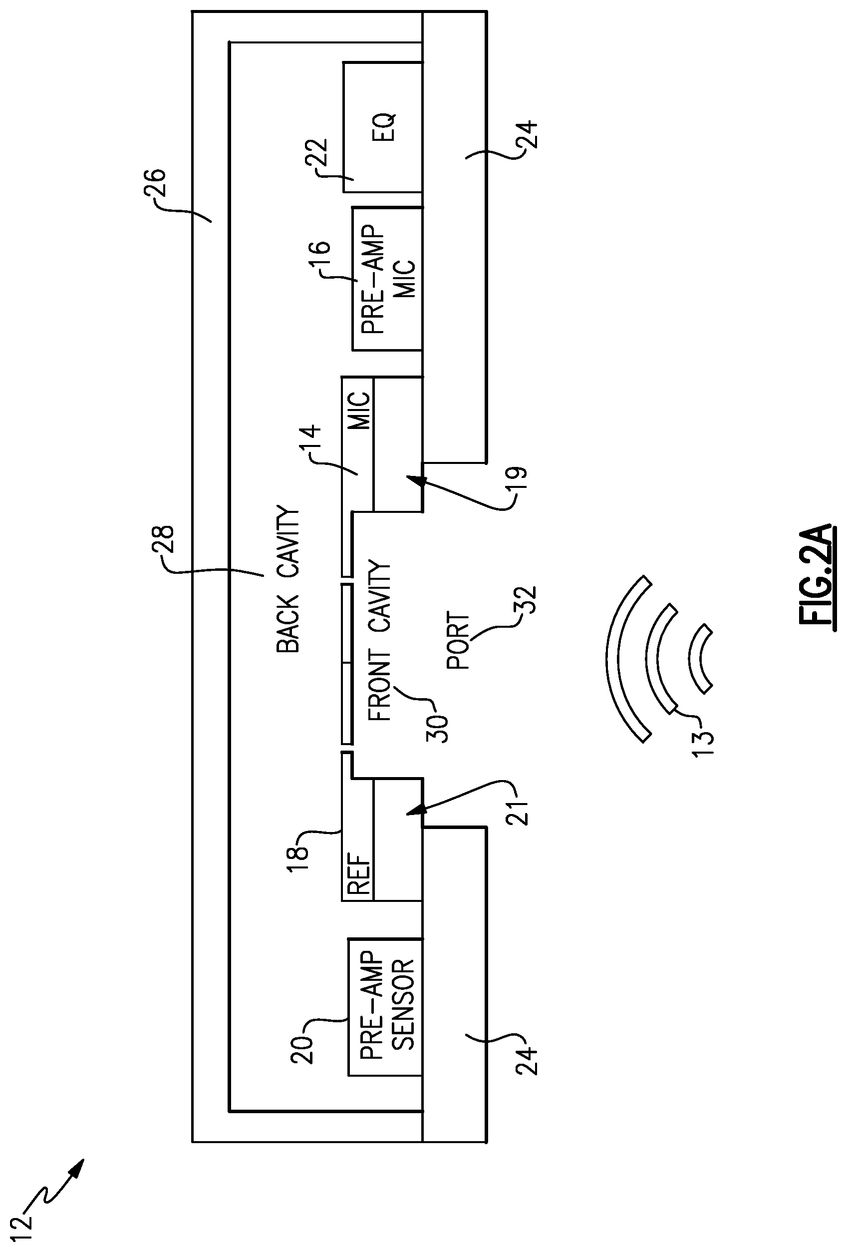 Patent US12297100 Figure 2 – Electronic acoustic devices, MEMS microphones, and equalization methods