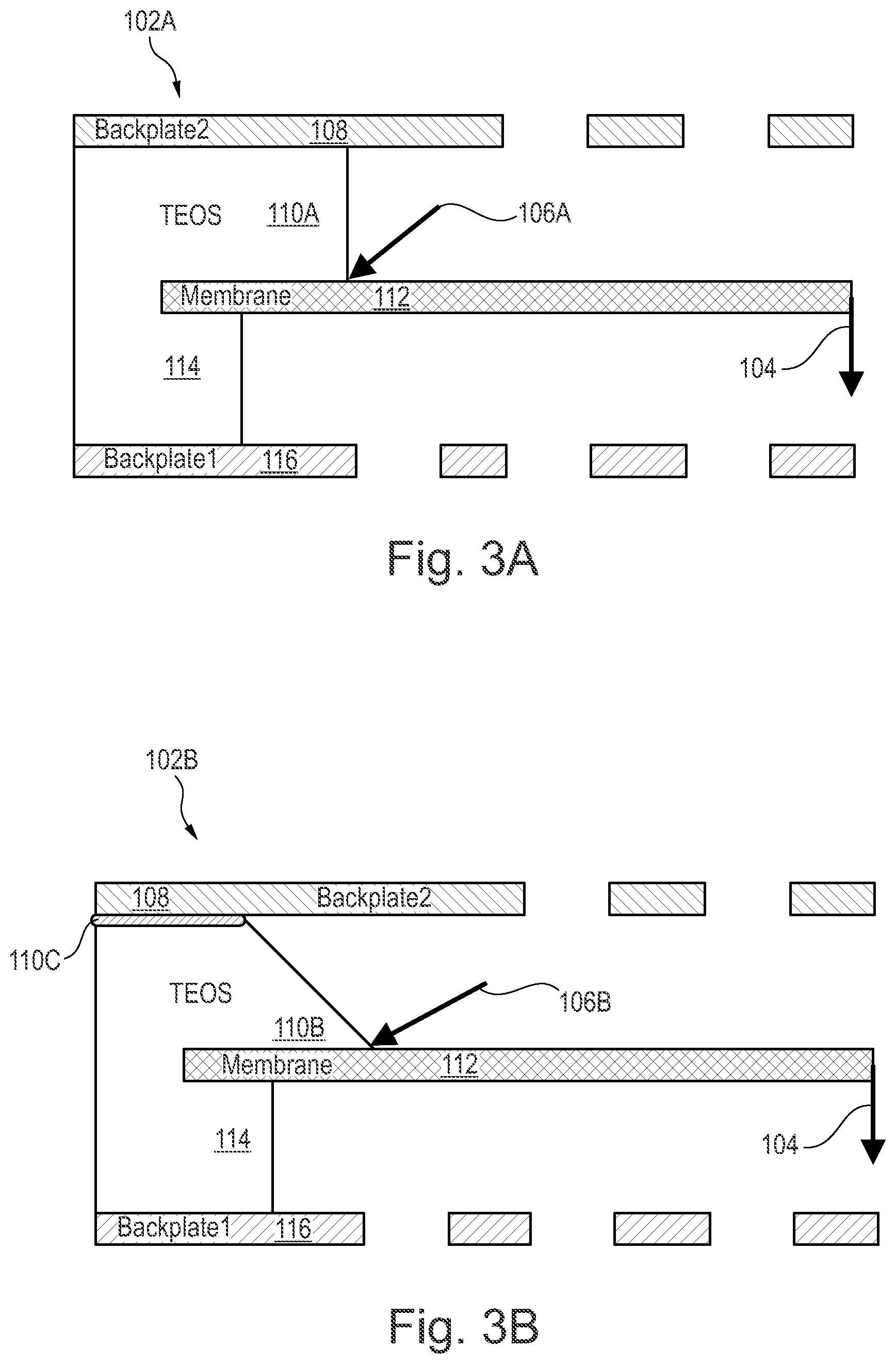 Patent US12297102 Figure 6 – Membrane support for dual backplate transducers