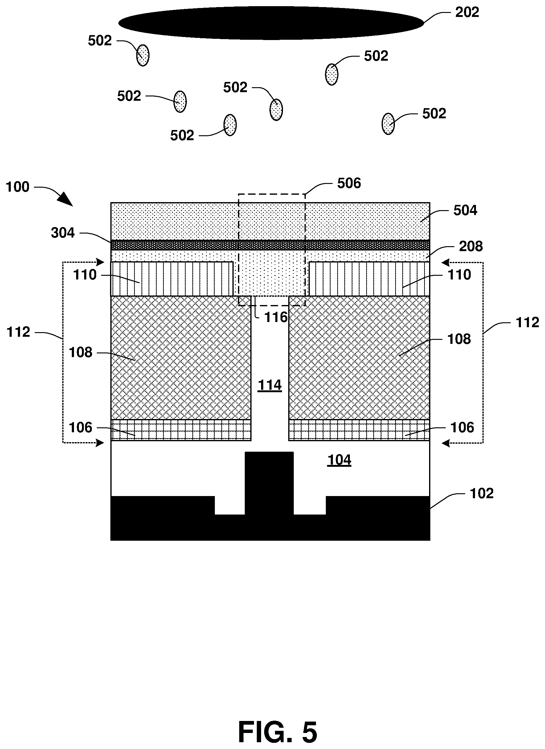 Patent US12297104 Figure 5 – Semiconductor structure and formation thereof