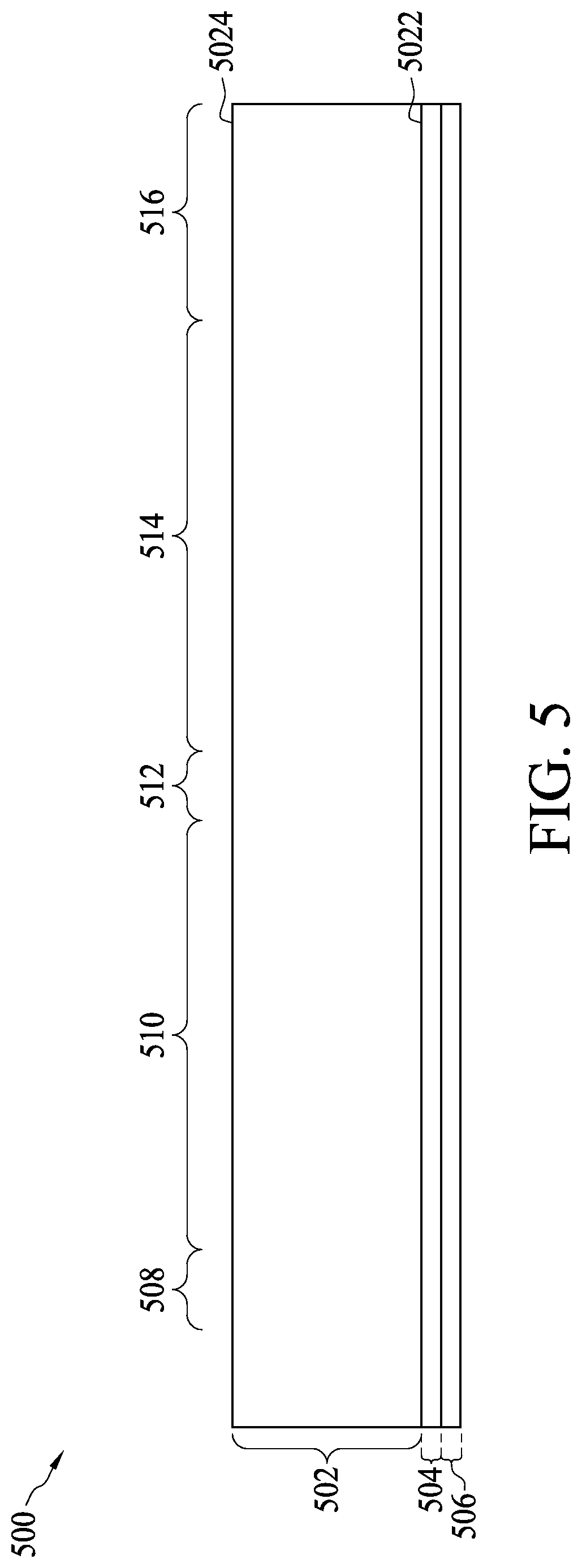 Patent US12297105 Figure 5 – Semiconductor structure including scribe line structures and method for fabricating the same