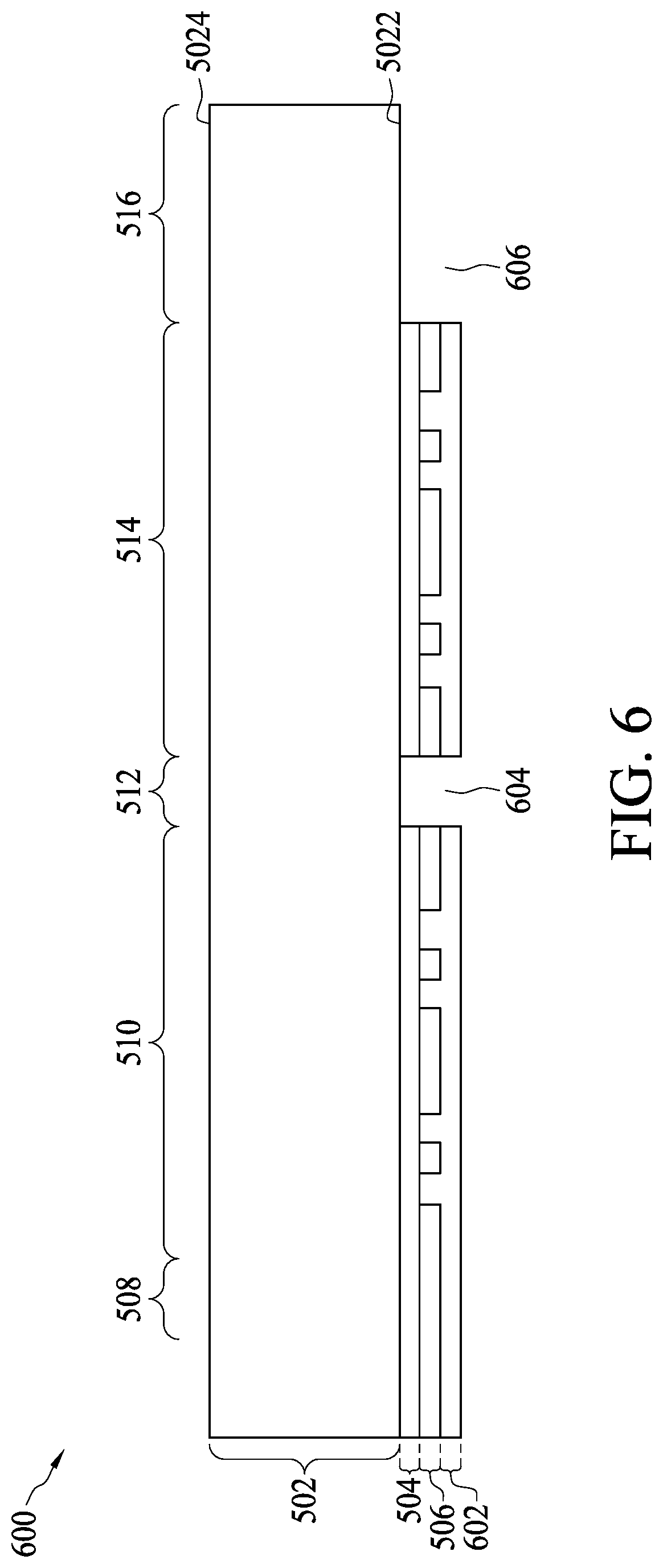 Patent US12297105 Figure 6 – Semiconductor structure including scribe line structures and method for fabricating the same
