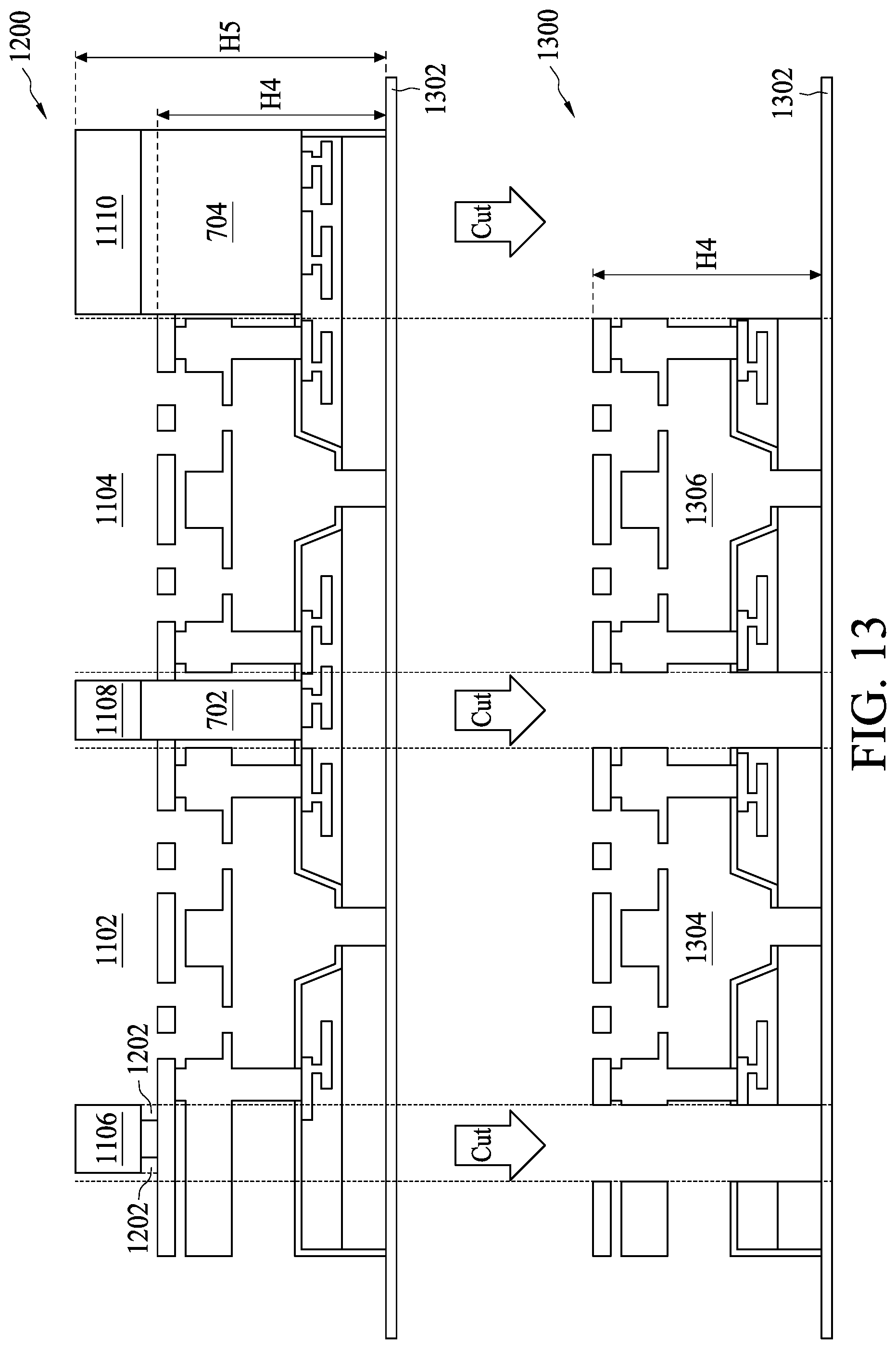 Patent US12297105 Figure 13 – Semiconductor structure including scribe line structures and method for fabricating the same