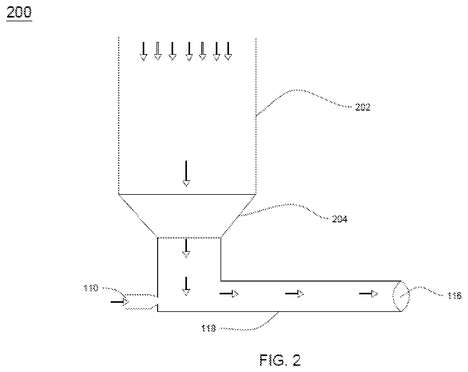 Patent US12297116 Figure 2 – System for manufacturing fumed silica particles