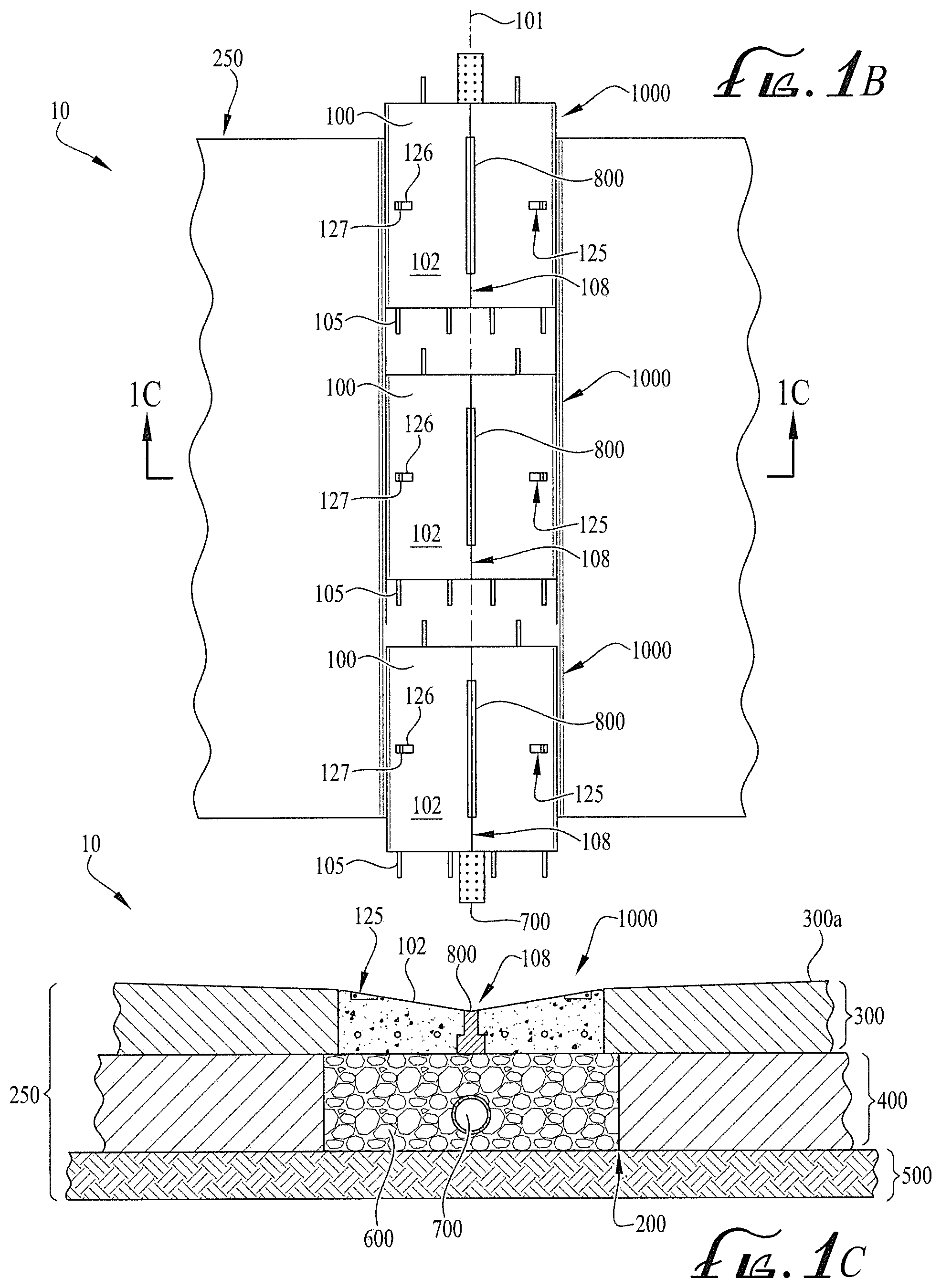 Patent US12297126 Figure 2 – Modular porous swale
