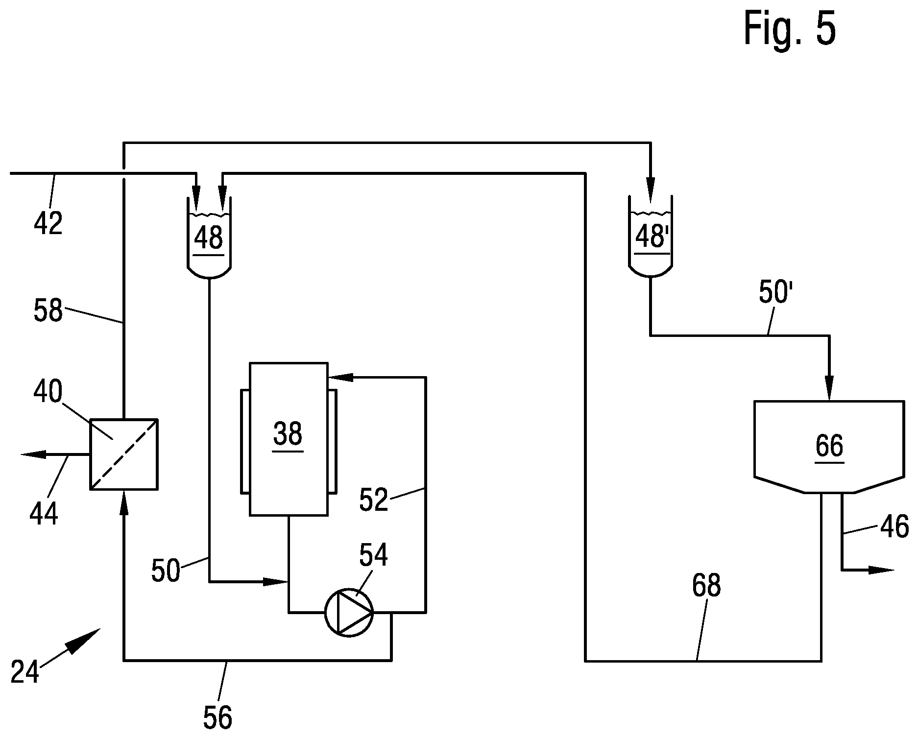 Patent US12297127 Figure 3 – Process for controlling treatment of waste fluid generated during petrochemical process using incinerator