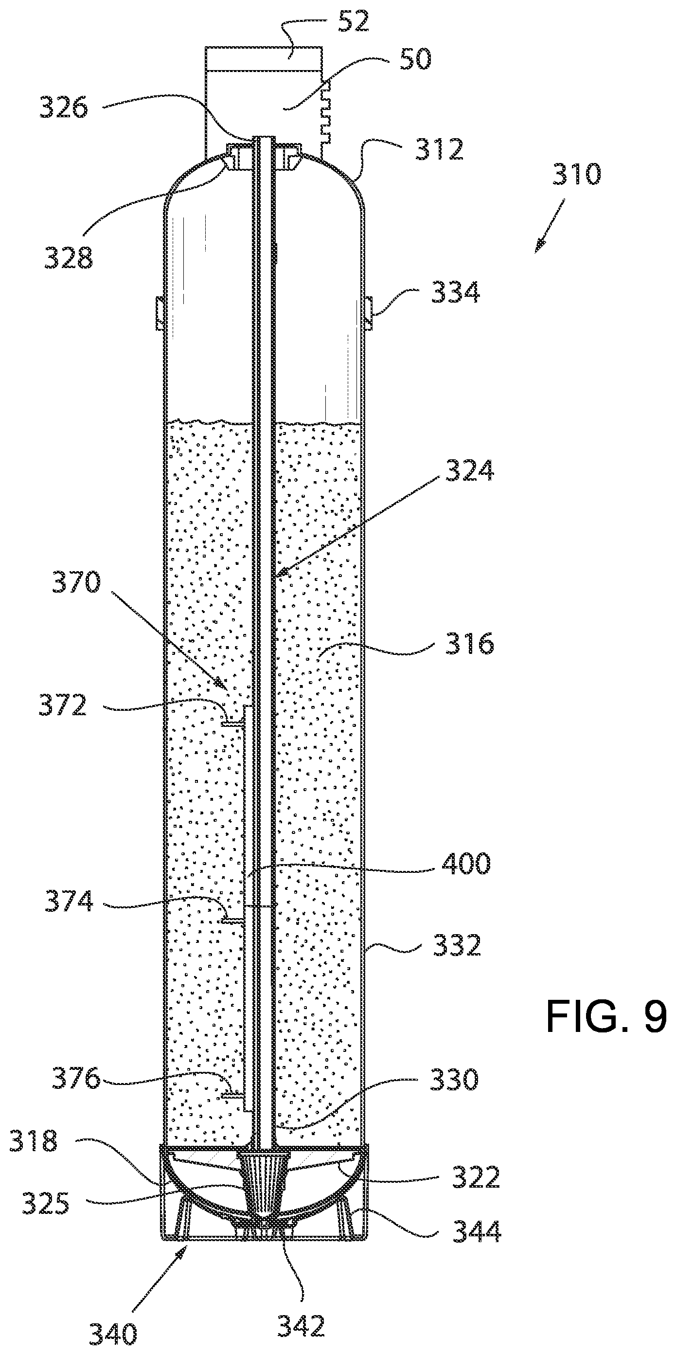 Patent US12297129 Figure 9 – Water treatment tank with conductivity monitor