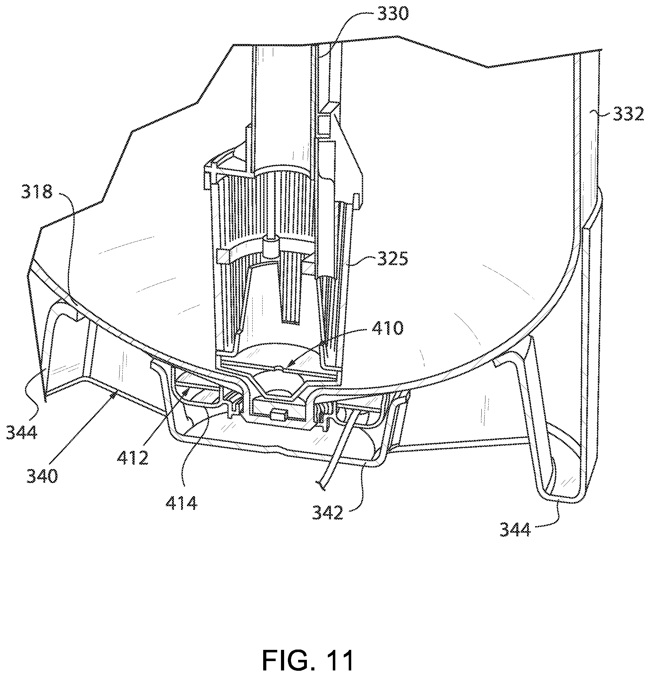 Patent US12297129 Figure 11 – Water treatment tank with conductivity monitor