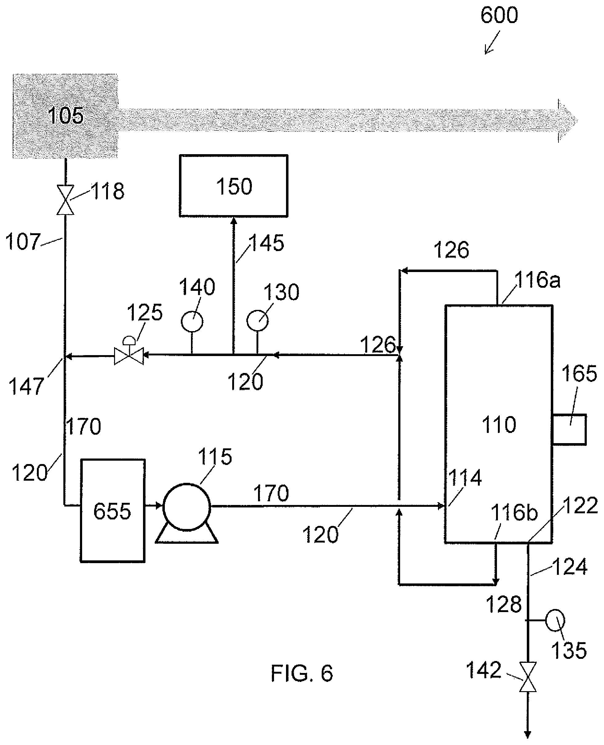 Patent US12297130 Figure 6 – Method and system for treating ultrapure water