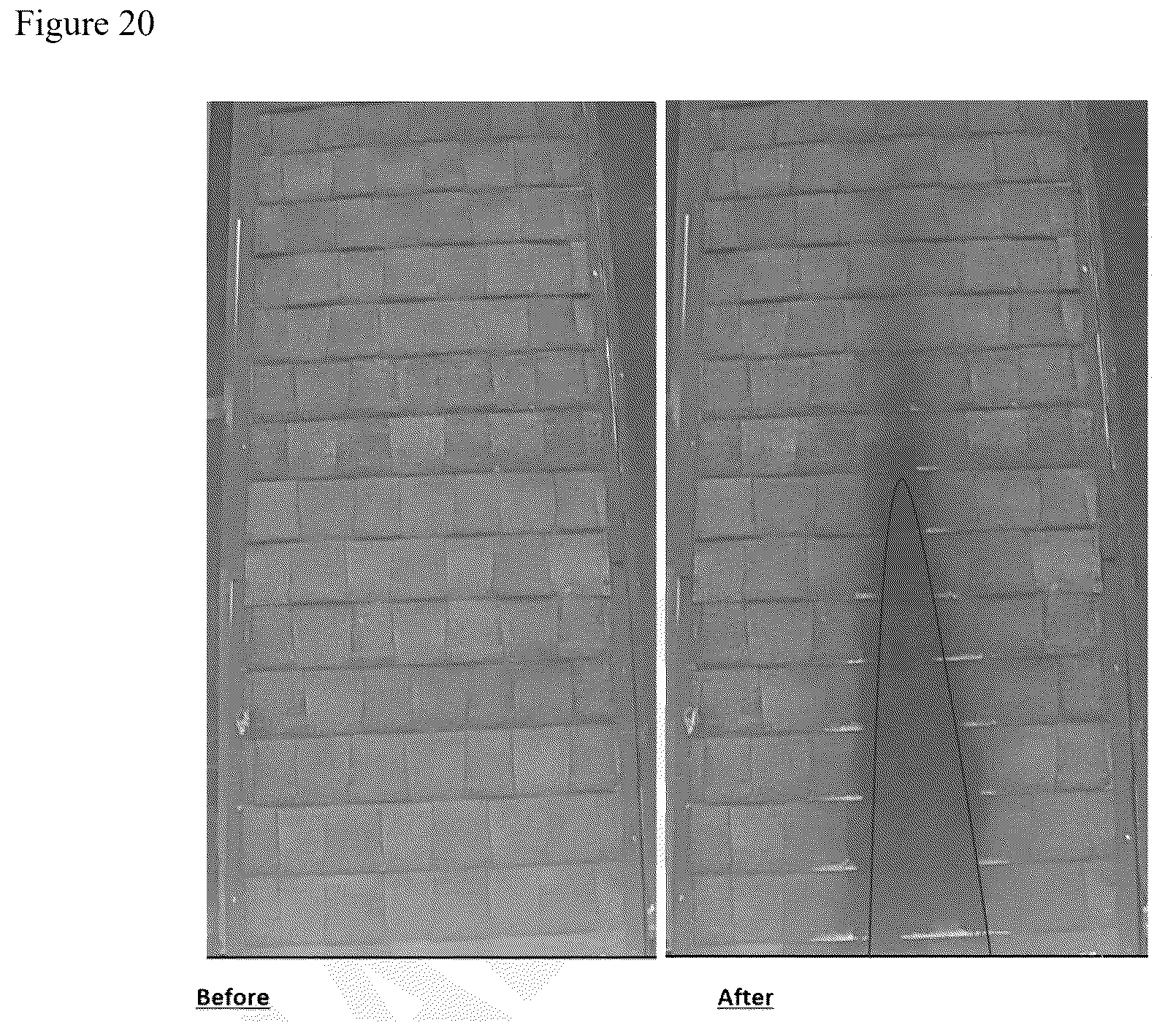 Patent US12297150 Figure 11 – Maintenance treatments useful for improving the performance of aged or brittle resinous binders in paving or roofing