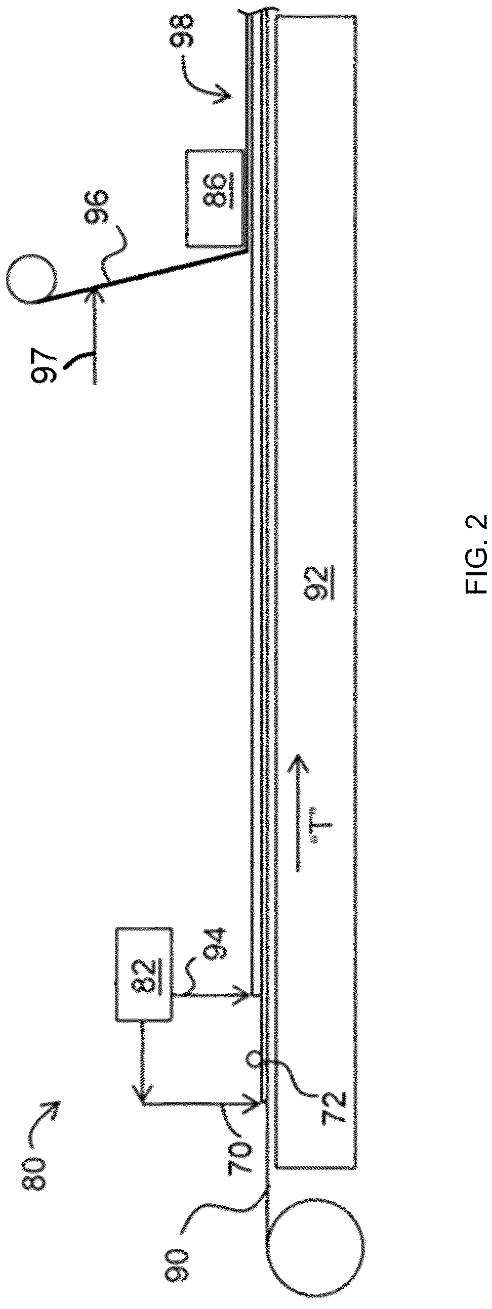 Patent US12297151 Figure 2 – Gypsum board from gypsum having high level of chloride salt and a polymer layer and methods associated therewith