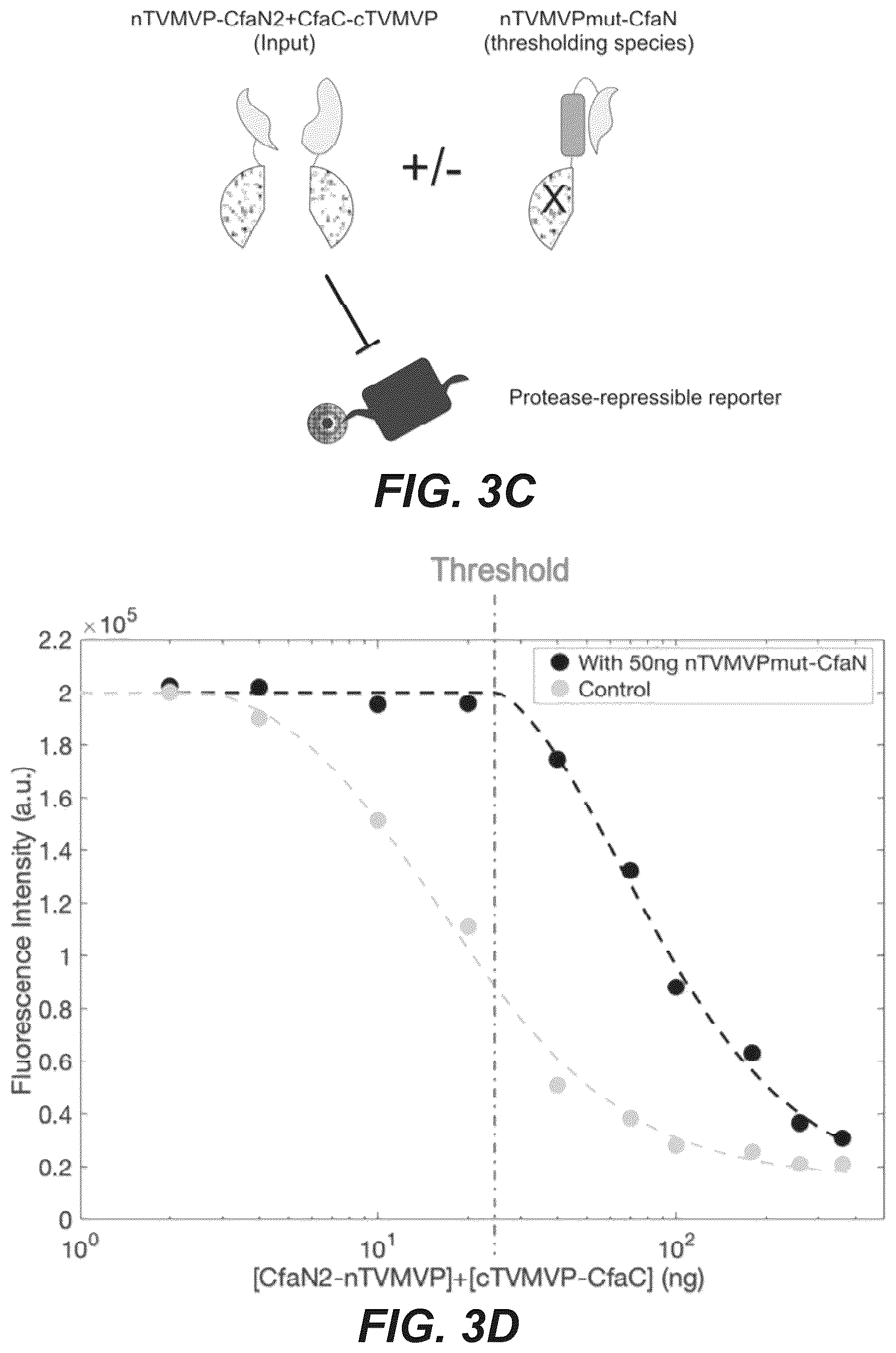 Patent US12297230 Figure 9 – Synthetic system for tunable thresholding of protein signals