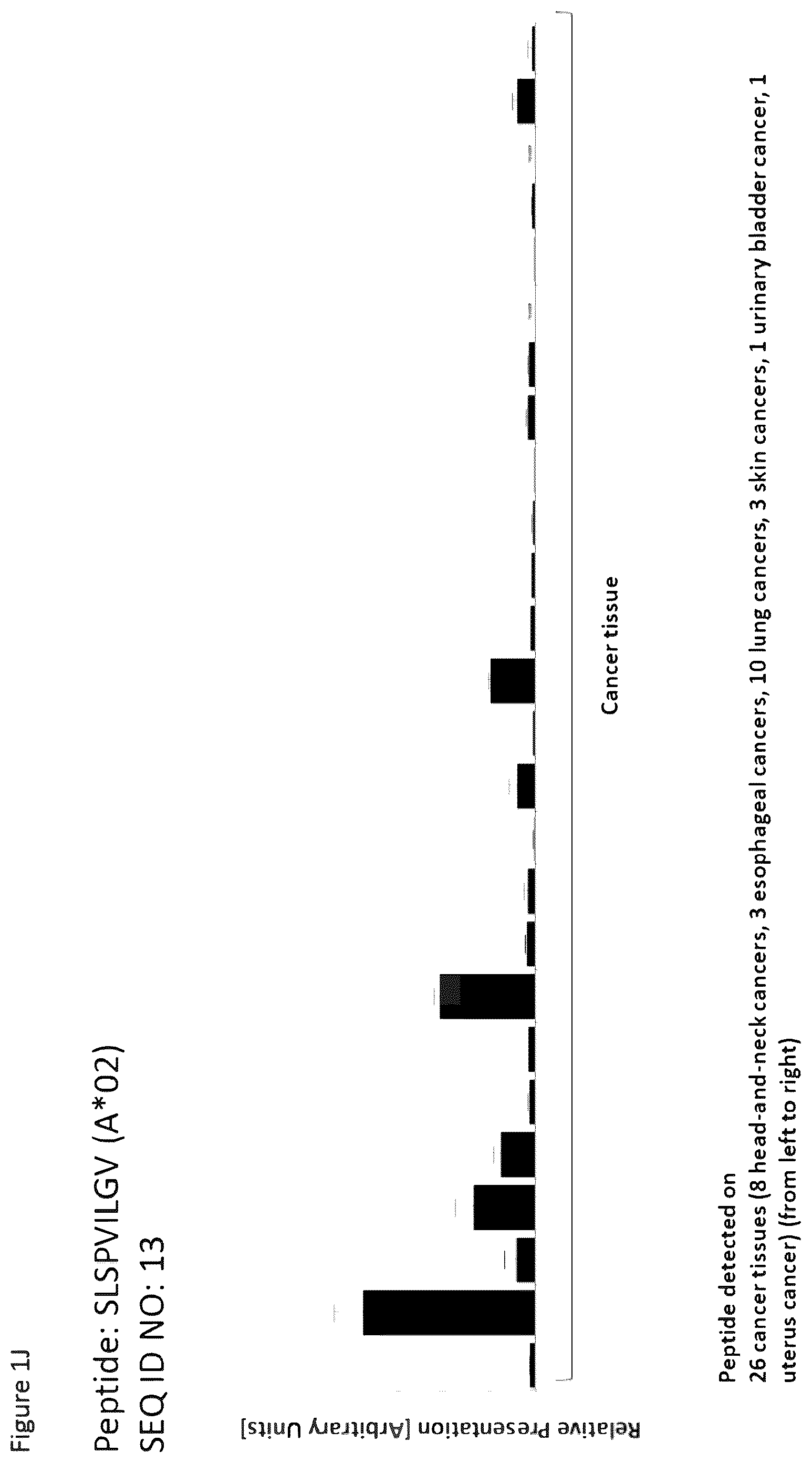 Patent US12297254 Figure 10 – Peptides and combination of peptides for use in immunotherapy against esophageal cancer and other cancers