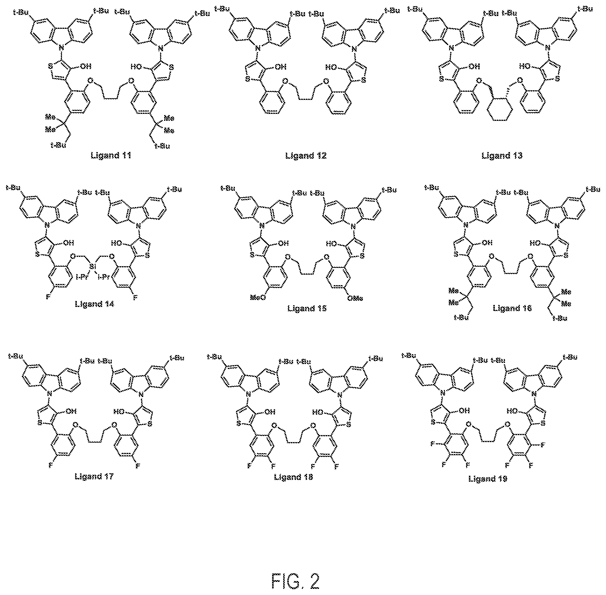 Patent US12297311 Figure 2 – Biaryl hydroxythiophene group IV transition metal polymerization with chain transfer capability