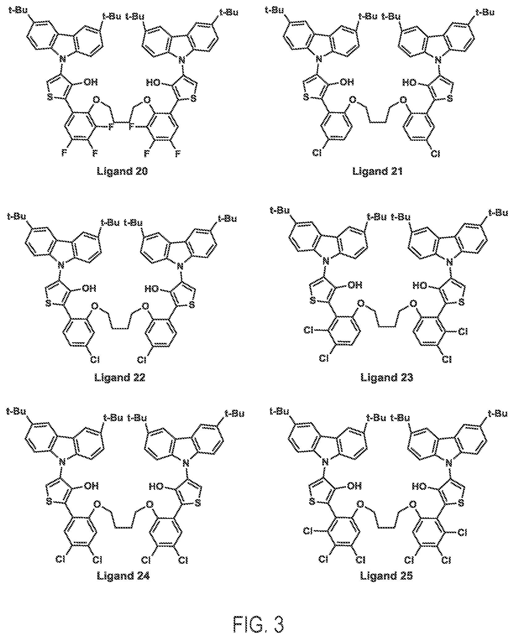 Patent US12297311 Figure 3 – Biaryl hydroxythiophene group IV transition metal polymerization with chain transfer capability