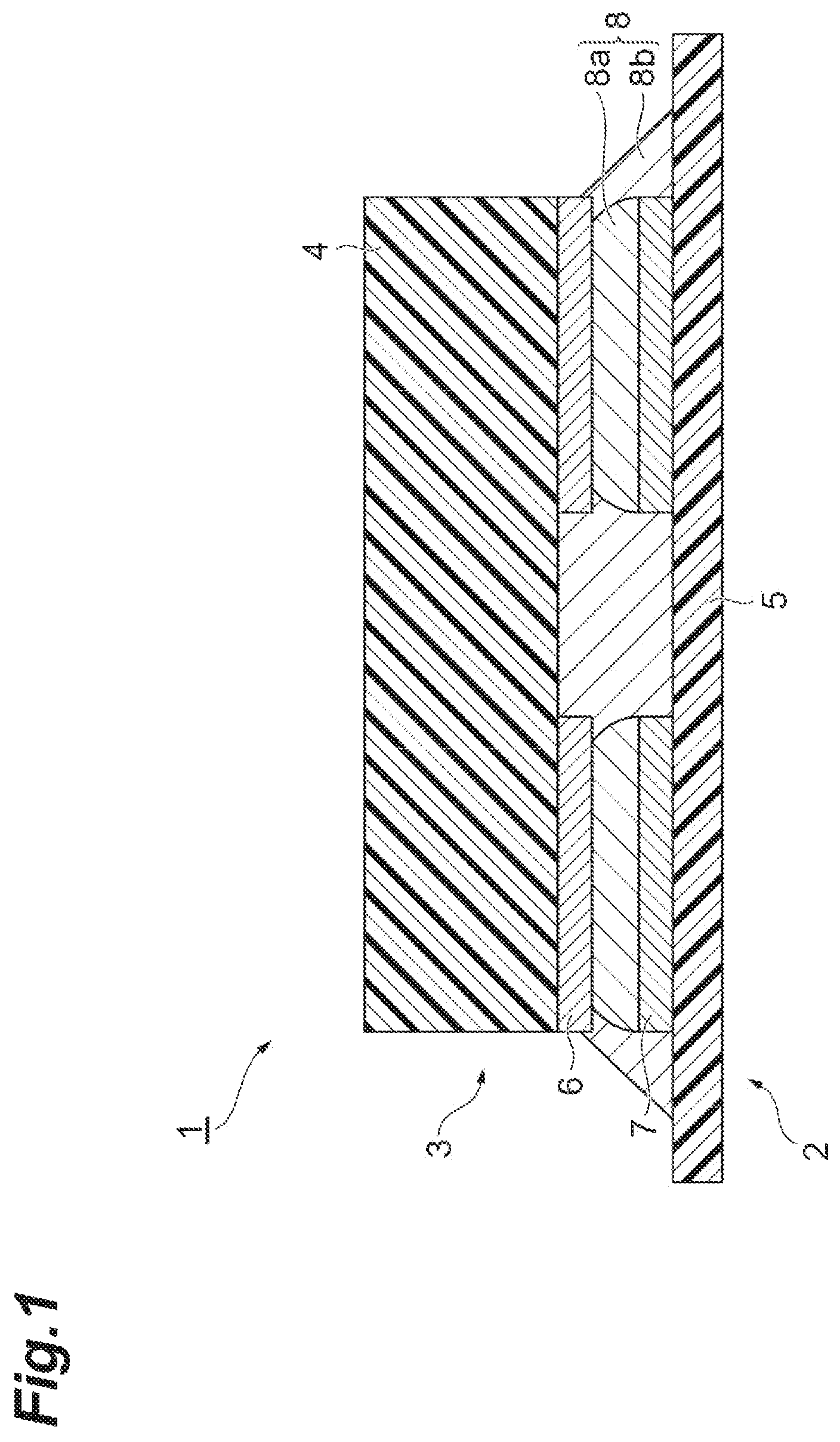 Patent US12297377 Figure 1 – Conductive adhesive composition, and method for producing connection structure