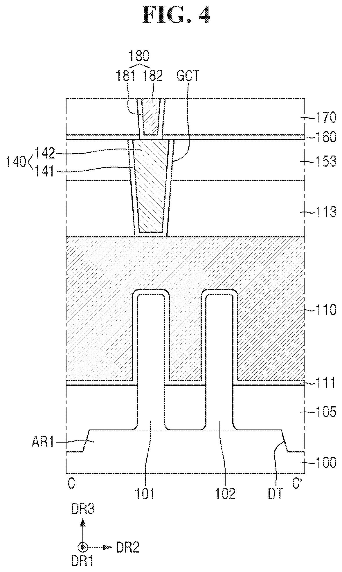 Patent US12297385 Figure 4 – Etching compositions and methods for fabricating semiconductor devices by using the same
