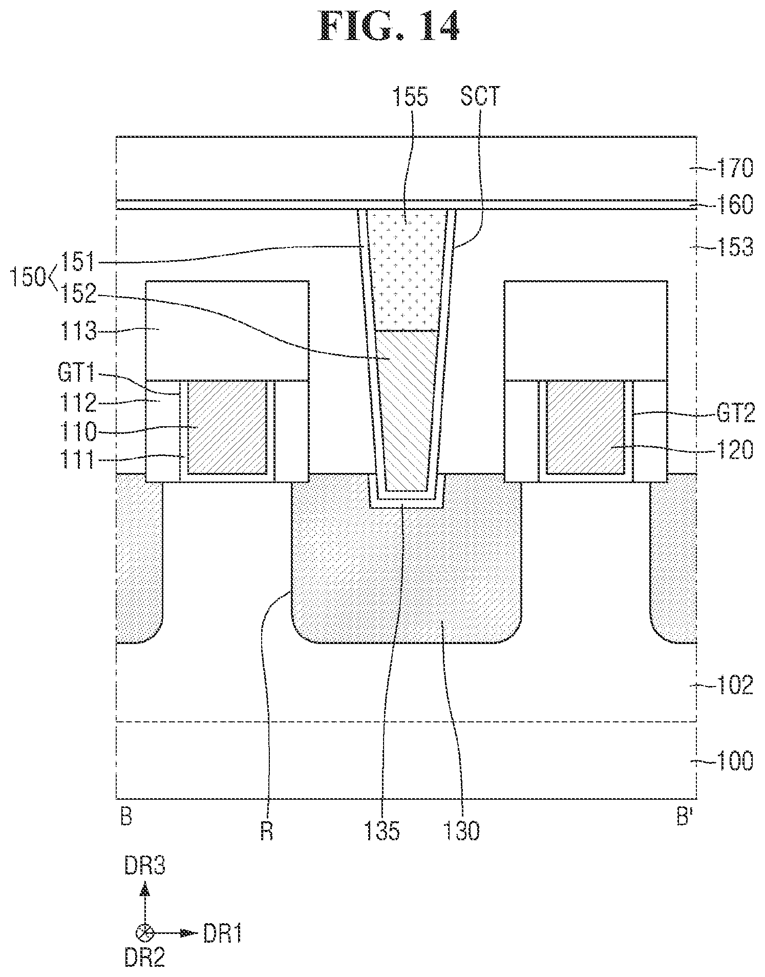 Patent US12297385 Figure 14 – Etching compositions and methods for fabricating semiconductor devices by using the same