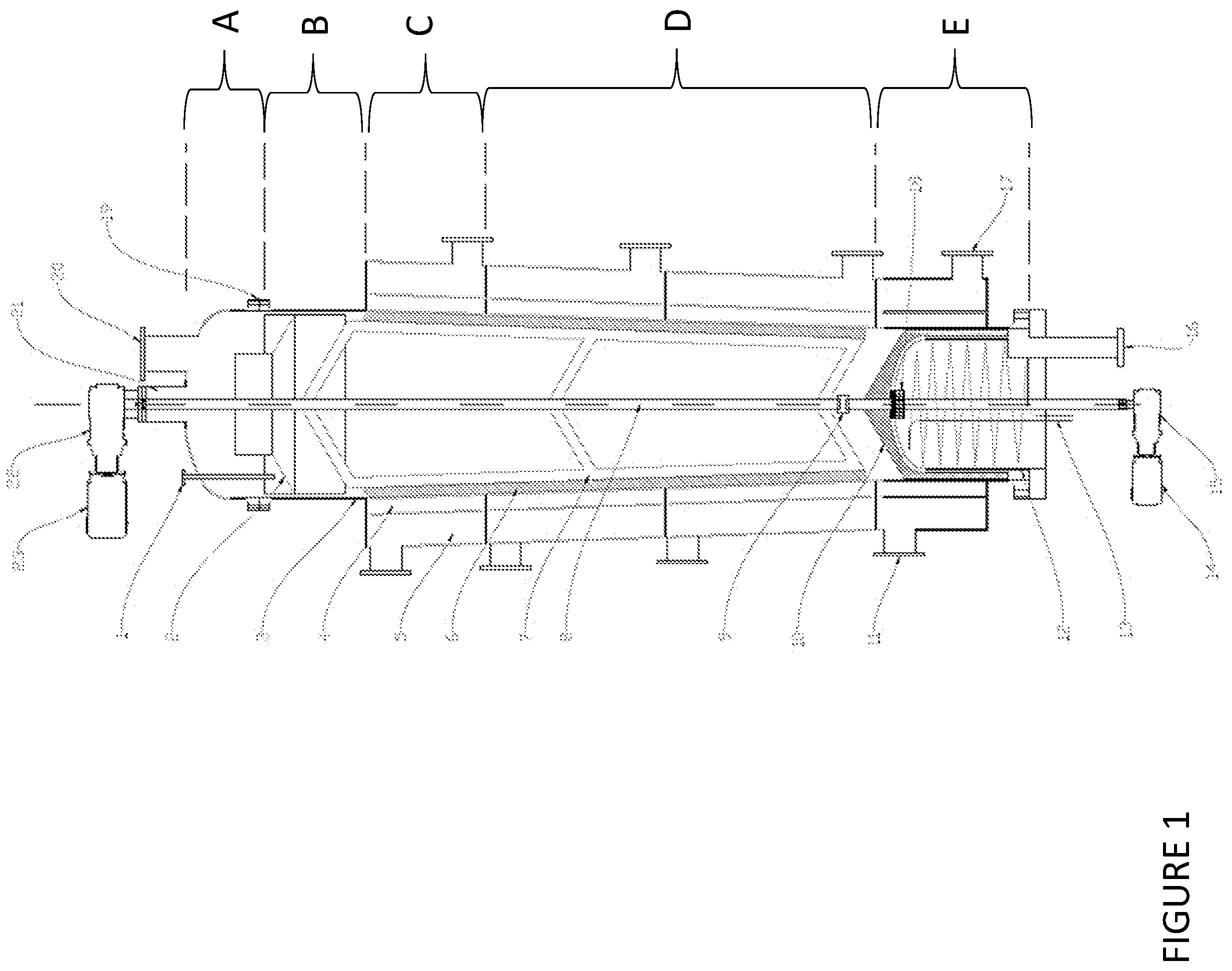 Patent US12297389 Figure 1 – Plastic pyrolysis reactor