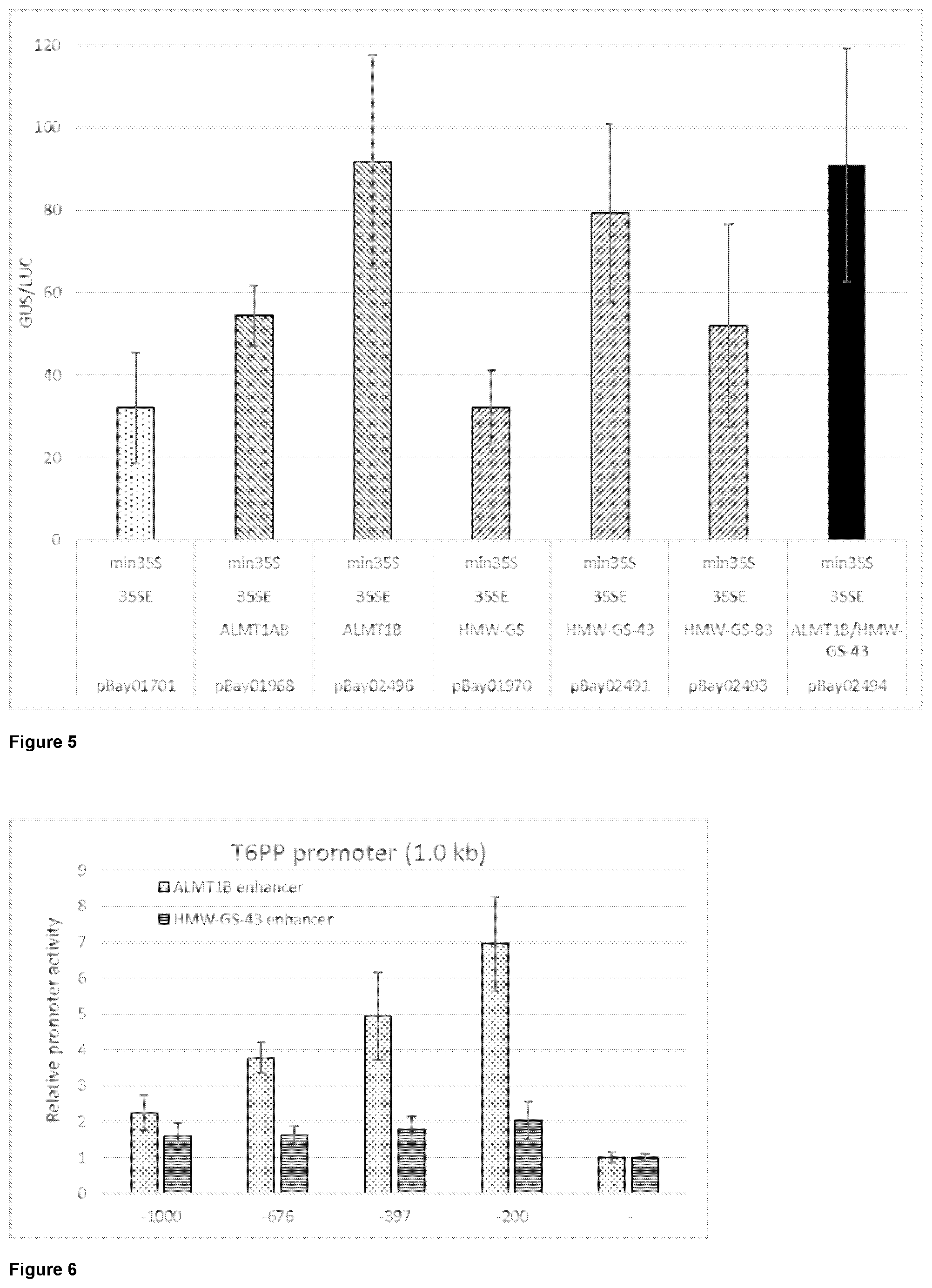 Patent US12297440 Figure 3 – Regulatory nucleic acid molecules for enhancing gene expression in plants