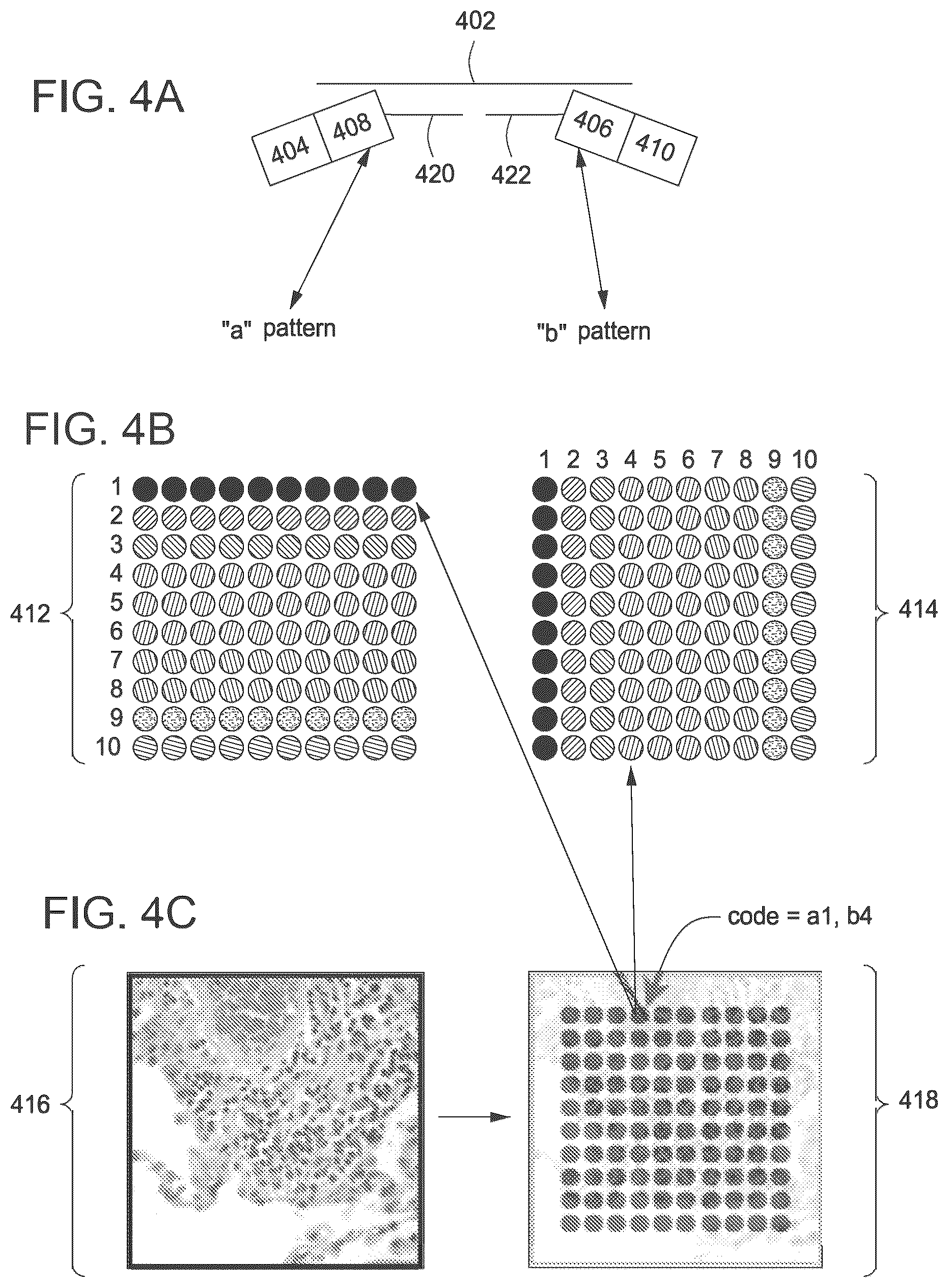 Patent US12297487 Figure 4 – Spatially encoded biological assays