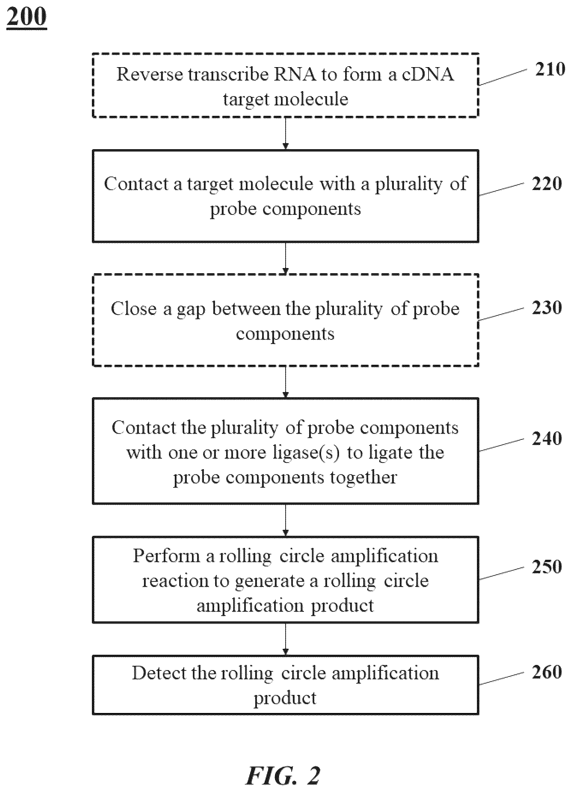 Patent US12297499 Figure 2 – Multicomponent nucleic acid probes for sample analysis
