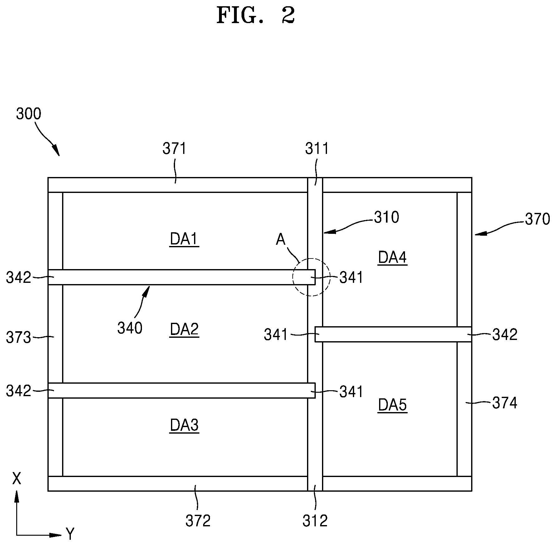 Patent US12297526 Figure 2 – Hybrid mask stick and mask frame assembly employing the same
