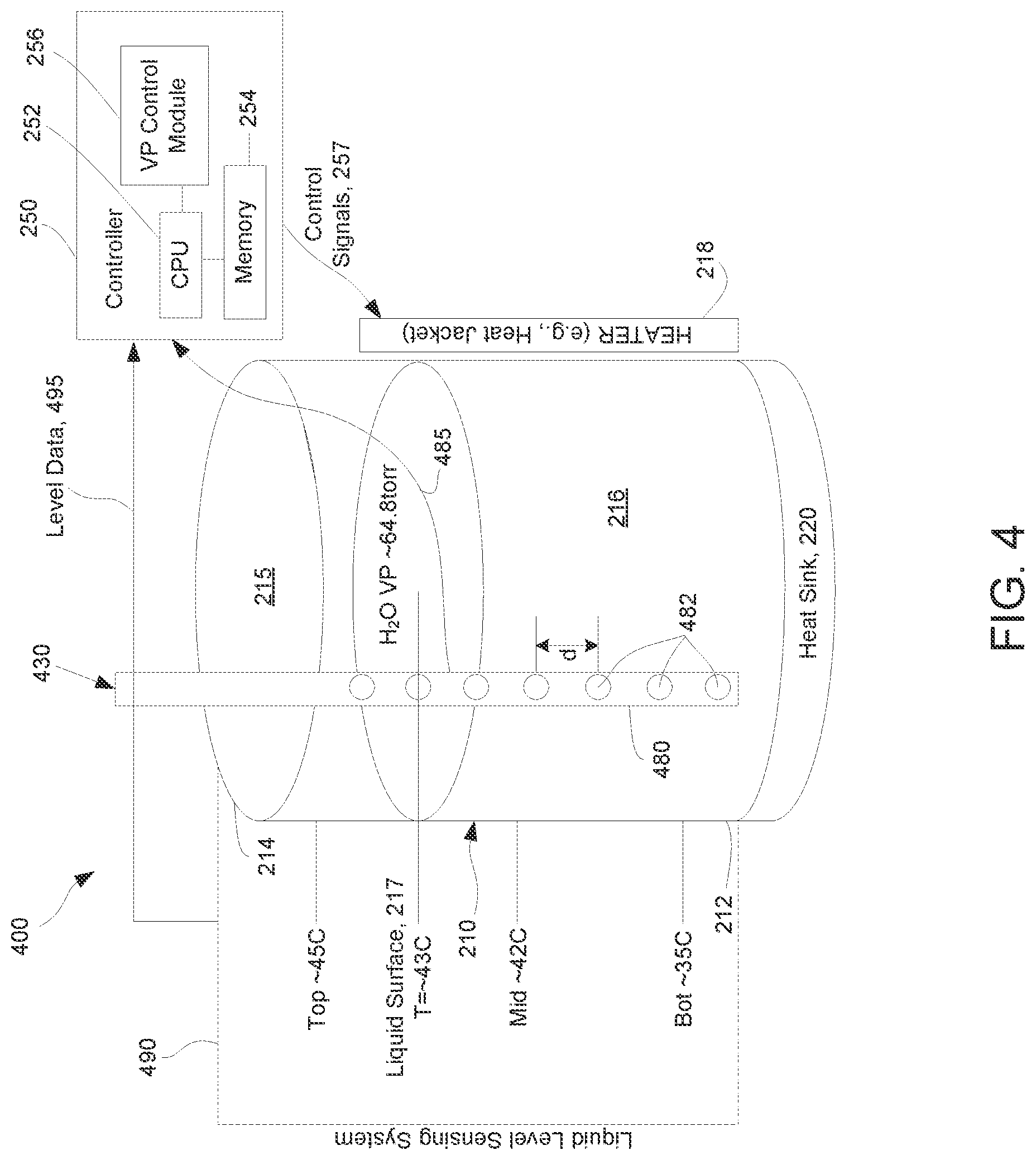Patent US12297533 Figure 6 – Liquid precursor vapor pressure control