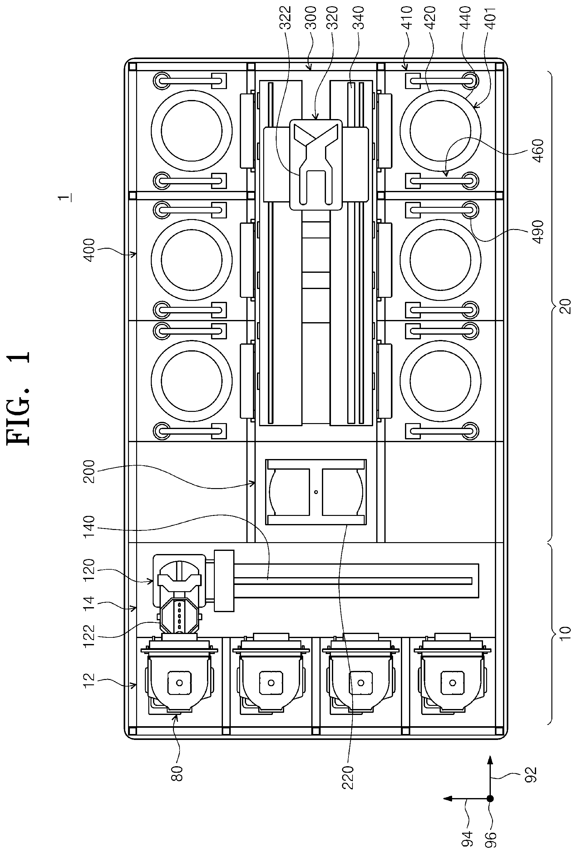 Patent US12297545 Figure 1 – Apparatus and method of treating substrate