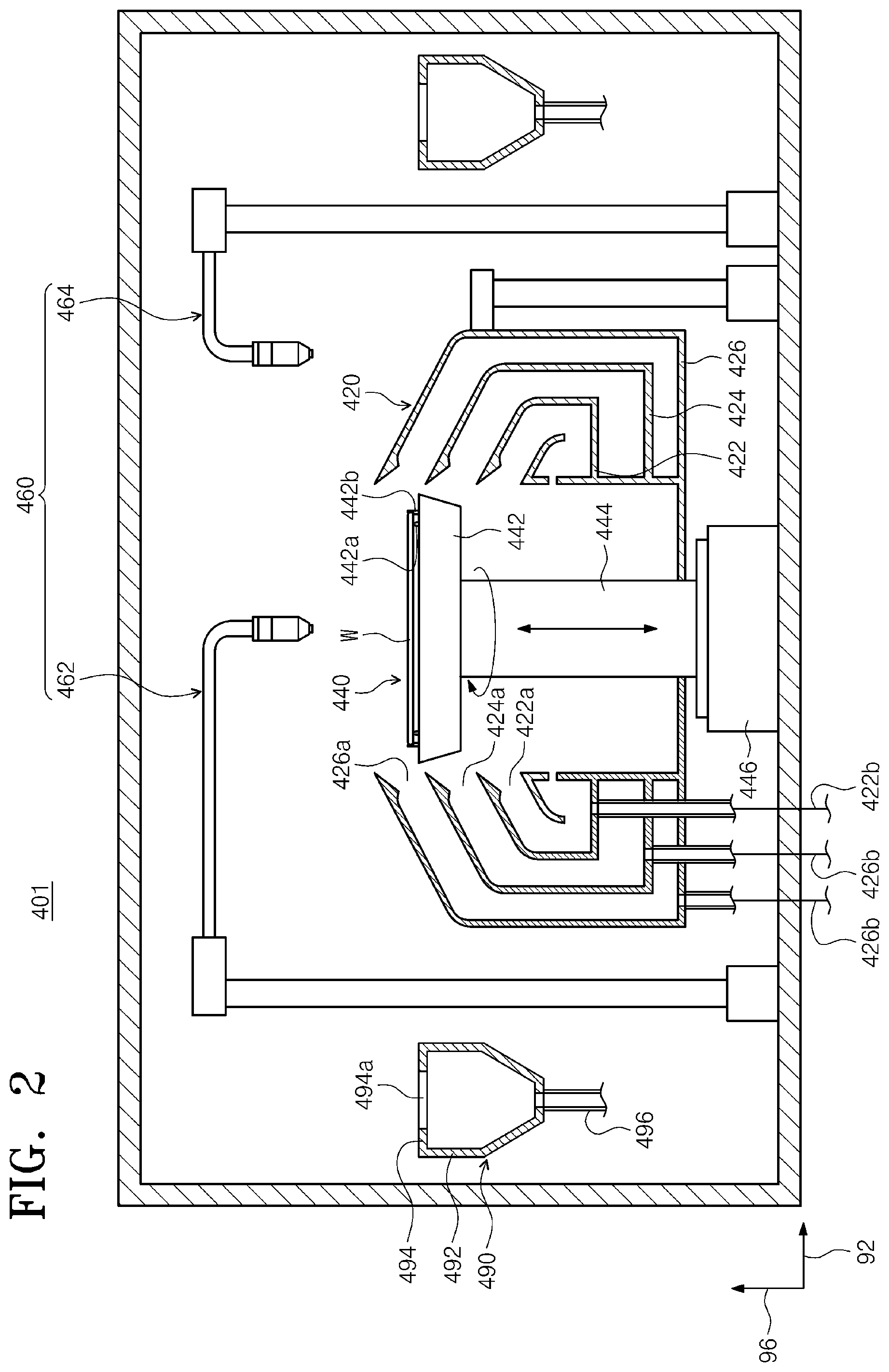 Patent US12297545 Figure 2 – Apparatus and method of treating substrate