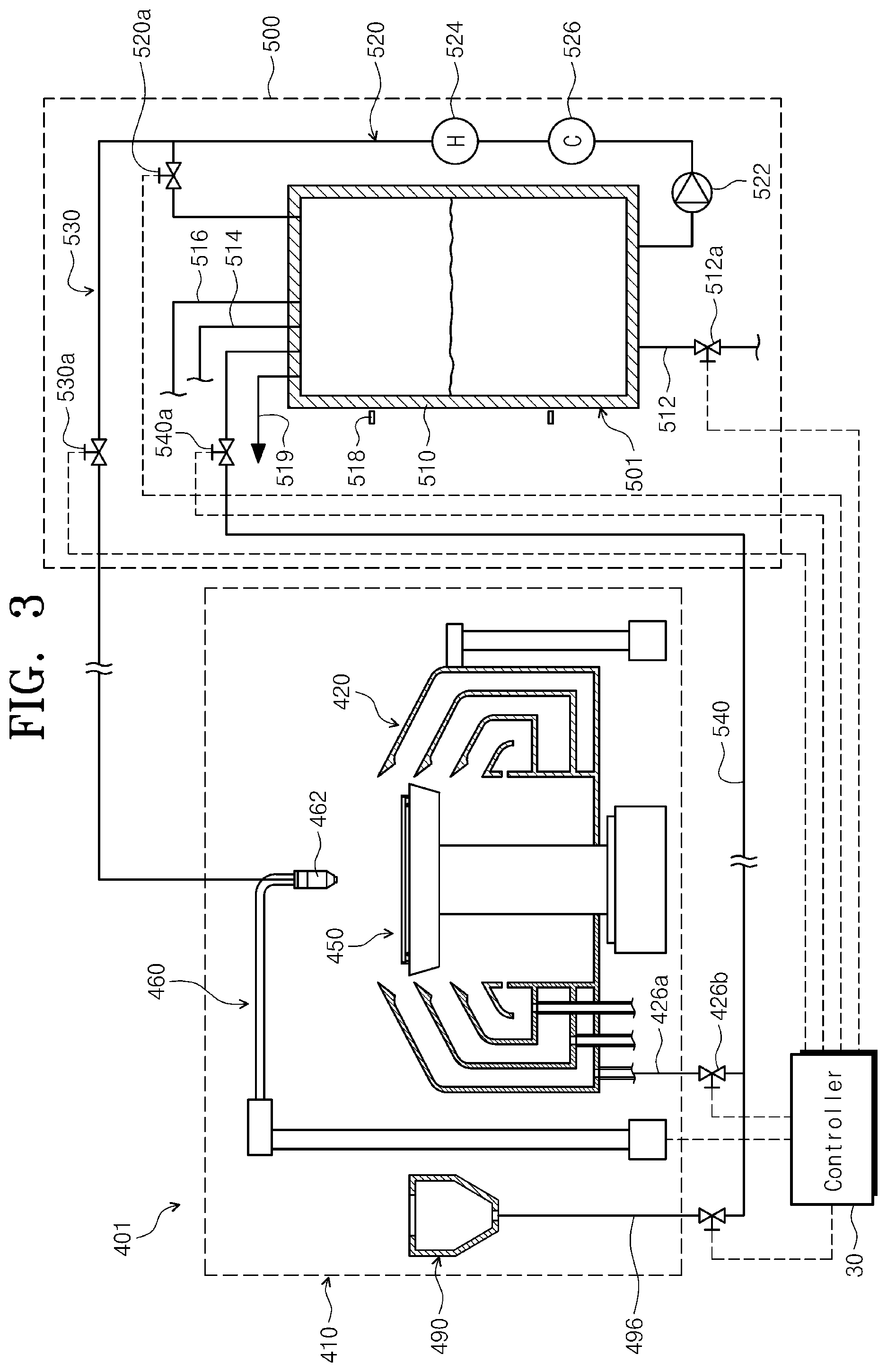 Patent US12297545 Figure 3 – Apparatus and method of treating substrate
