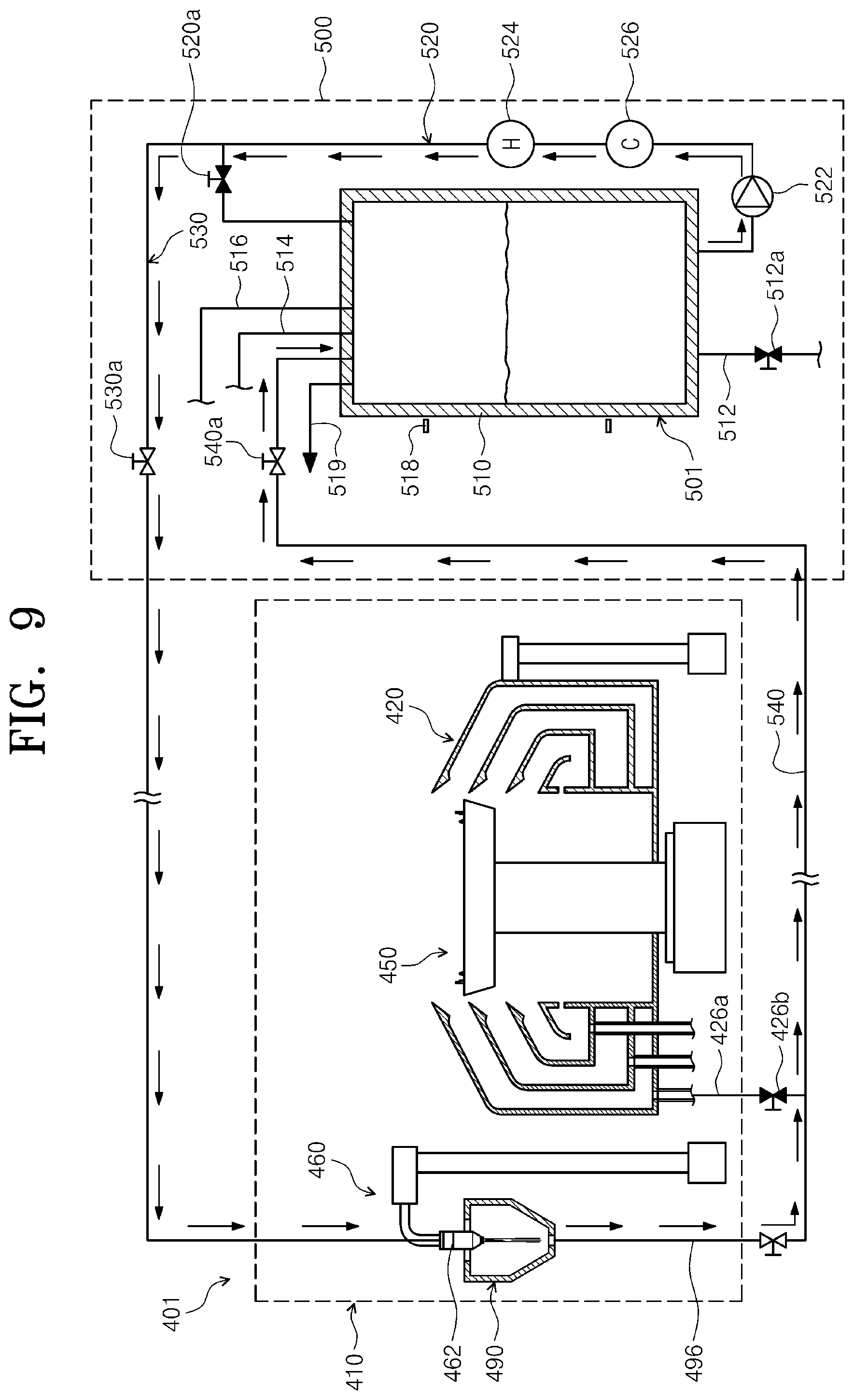 Patent US12297545 Figure 9 – Apparatus and method of treating substrate