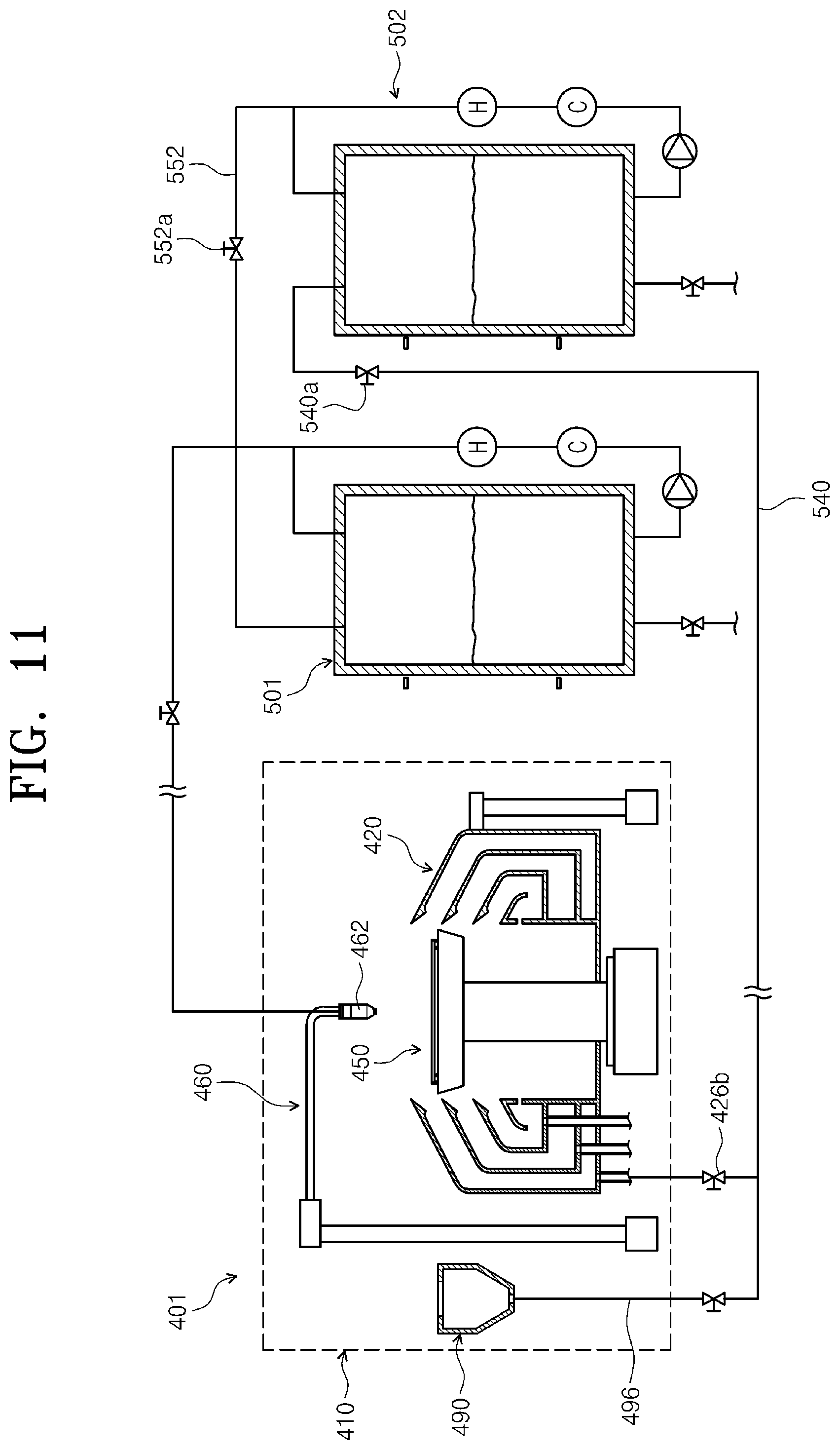 Patent US12297545 Figure 11 – Apparatus and method of treating substrate
