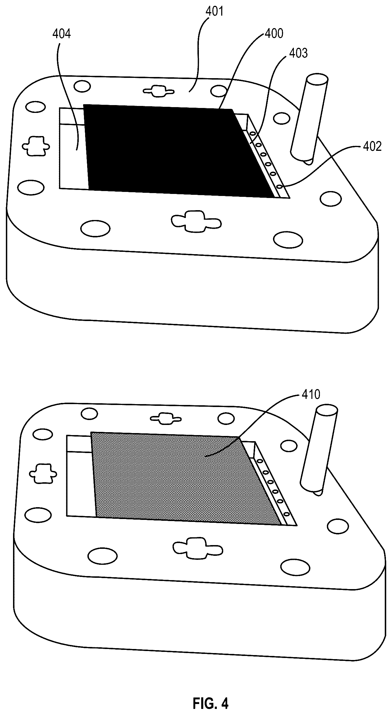 Patent US12297547 Figure 4 – Compressible flow distribution system for electrolyzer plates