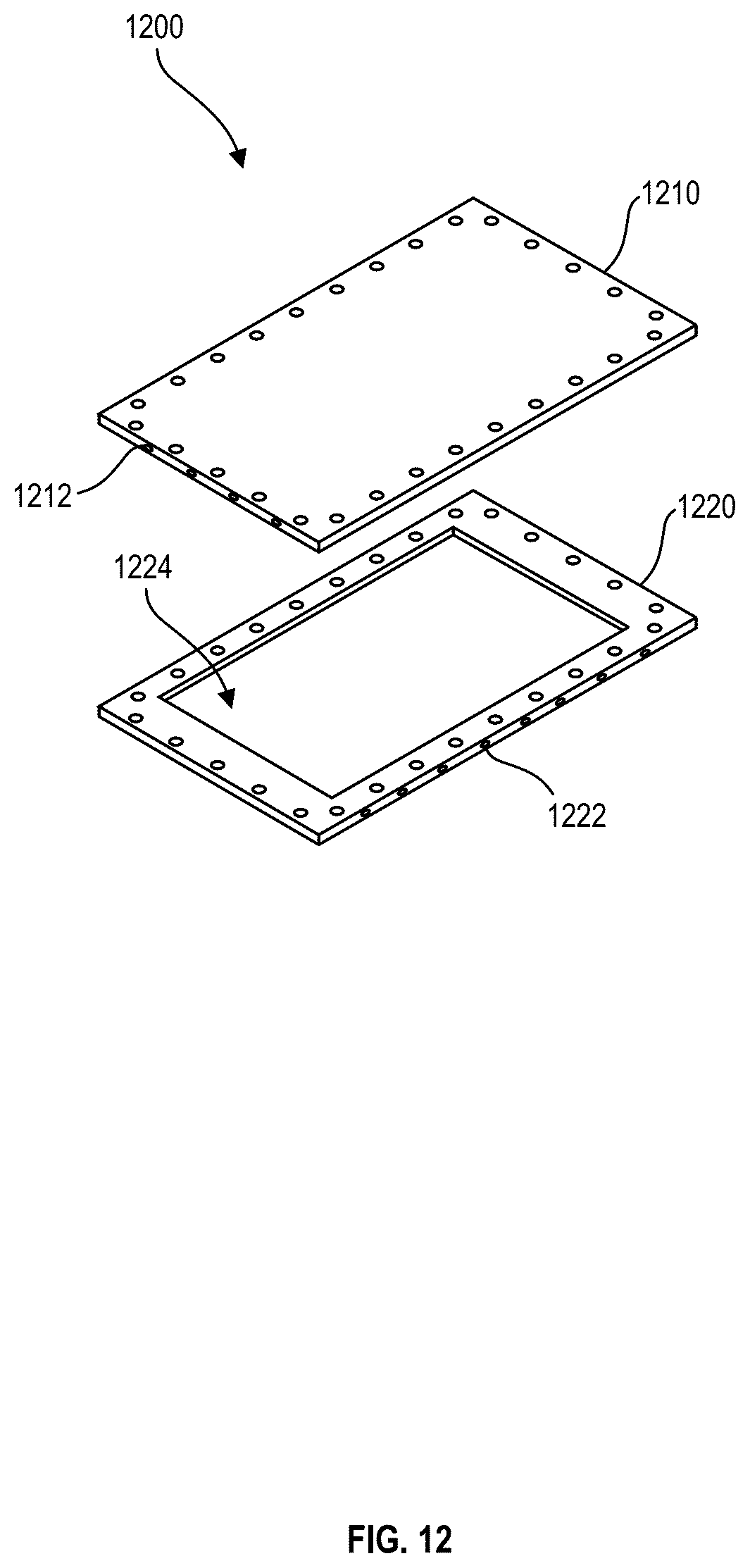 Patent US12297547 Figure 12 – Compressible flow distribution system for electrolyzer plates