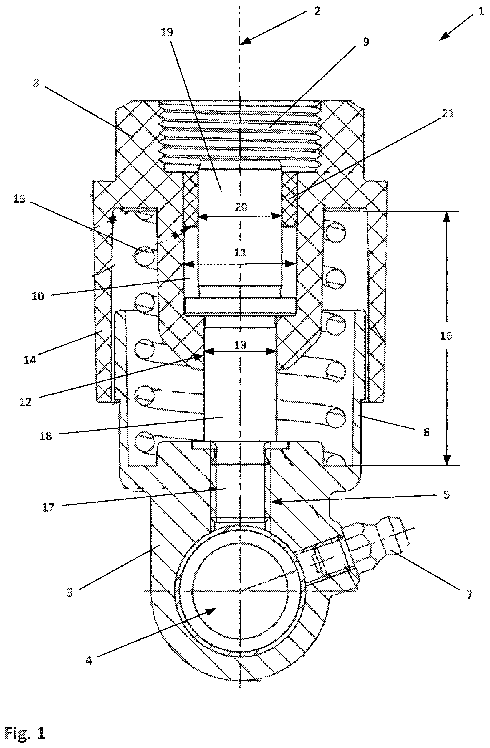 Patent US12297566 Figure 1 – Spring element for upper nipper of a combing machine