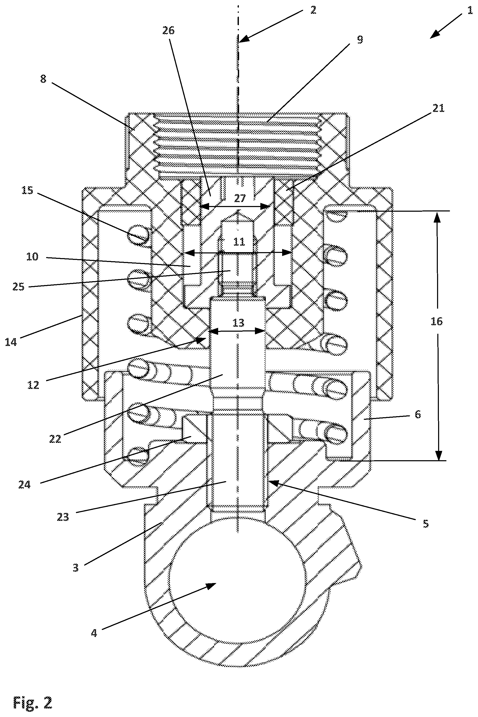 Patent US12297566 Figure 2 – Spring element for upper nipper of a combing machine