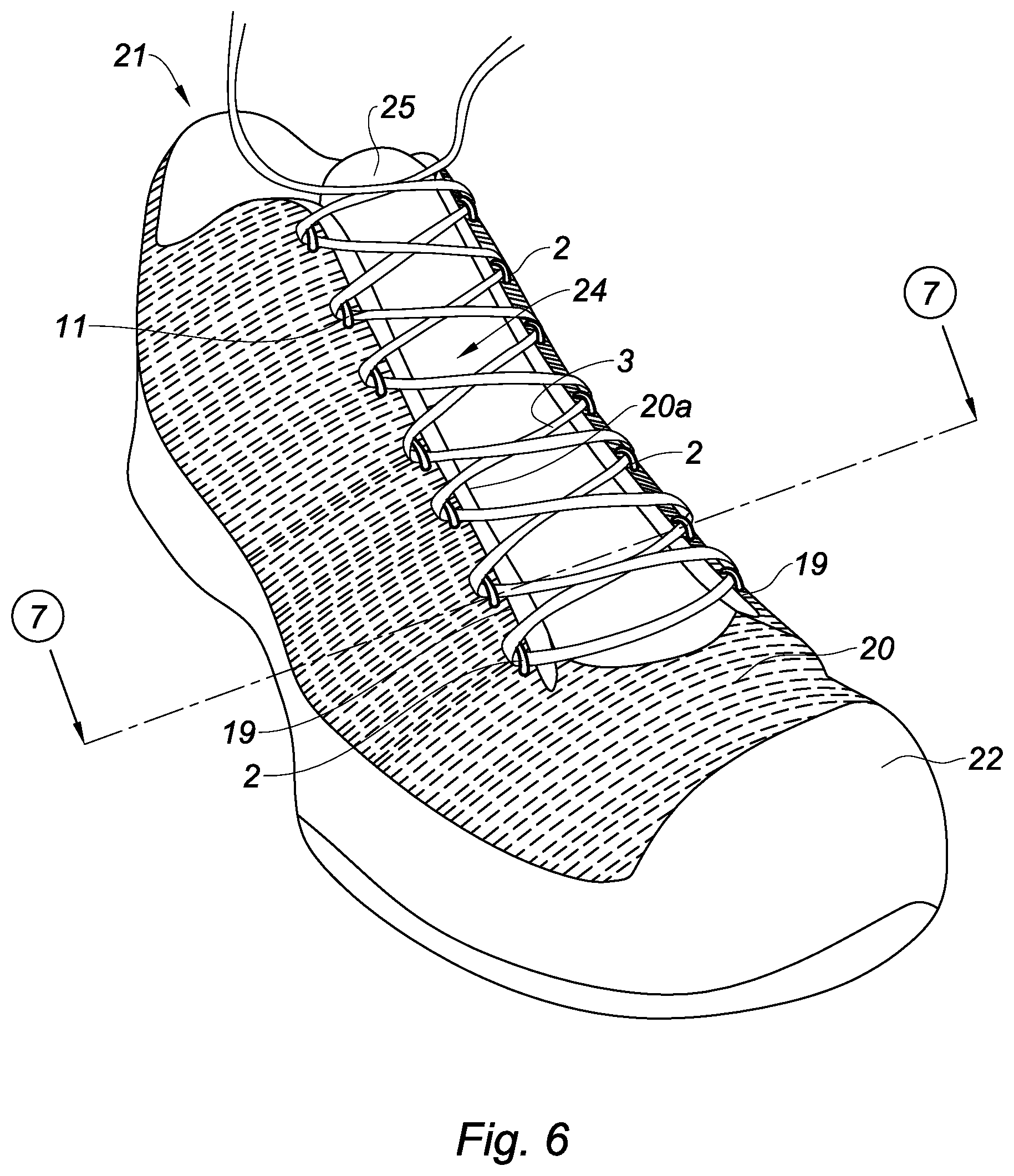 Patent US12297568 Figure 5 – Fabric integrating at least one binding part