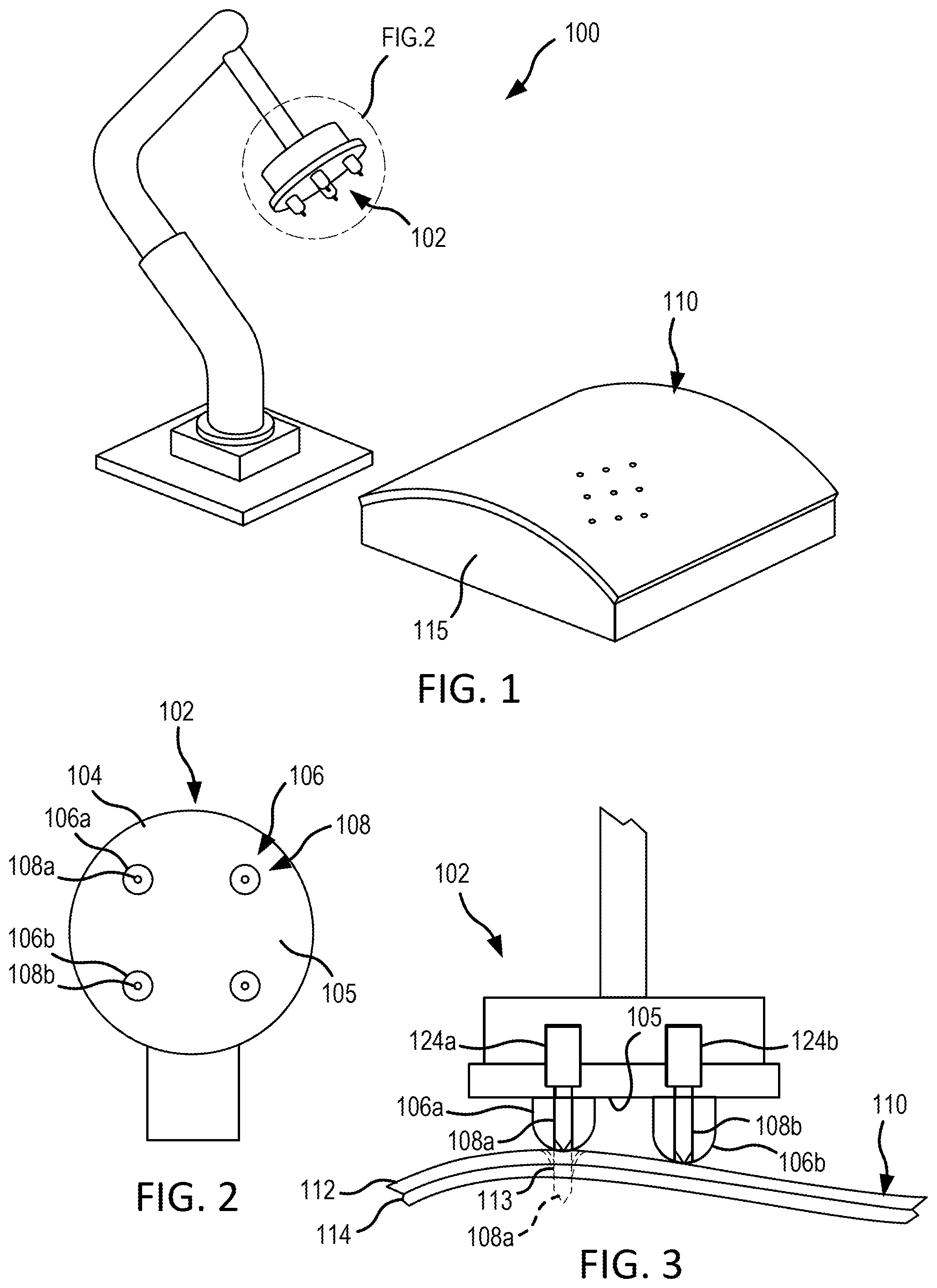 Patent US12297571 — Systems and methods for spray cleaning needles for through thickness reinforcement of resin-infused fabrics — Figure 1