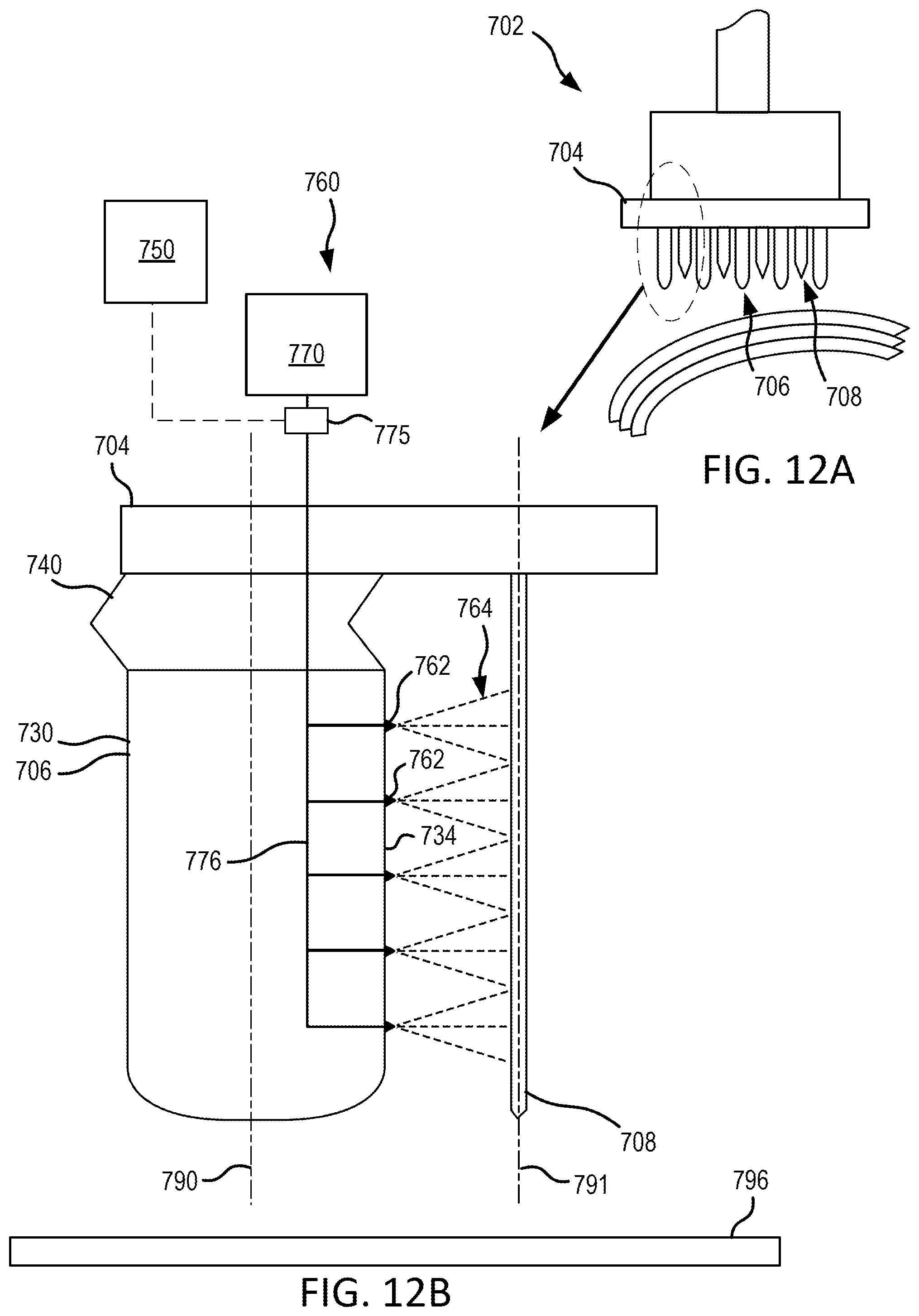 Patent US12297571 Figure 9 – Systems and methods for spray cleaning needles for through thickness reinforcement of resin-infused fabrics