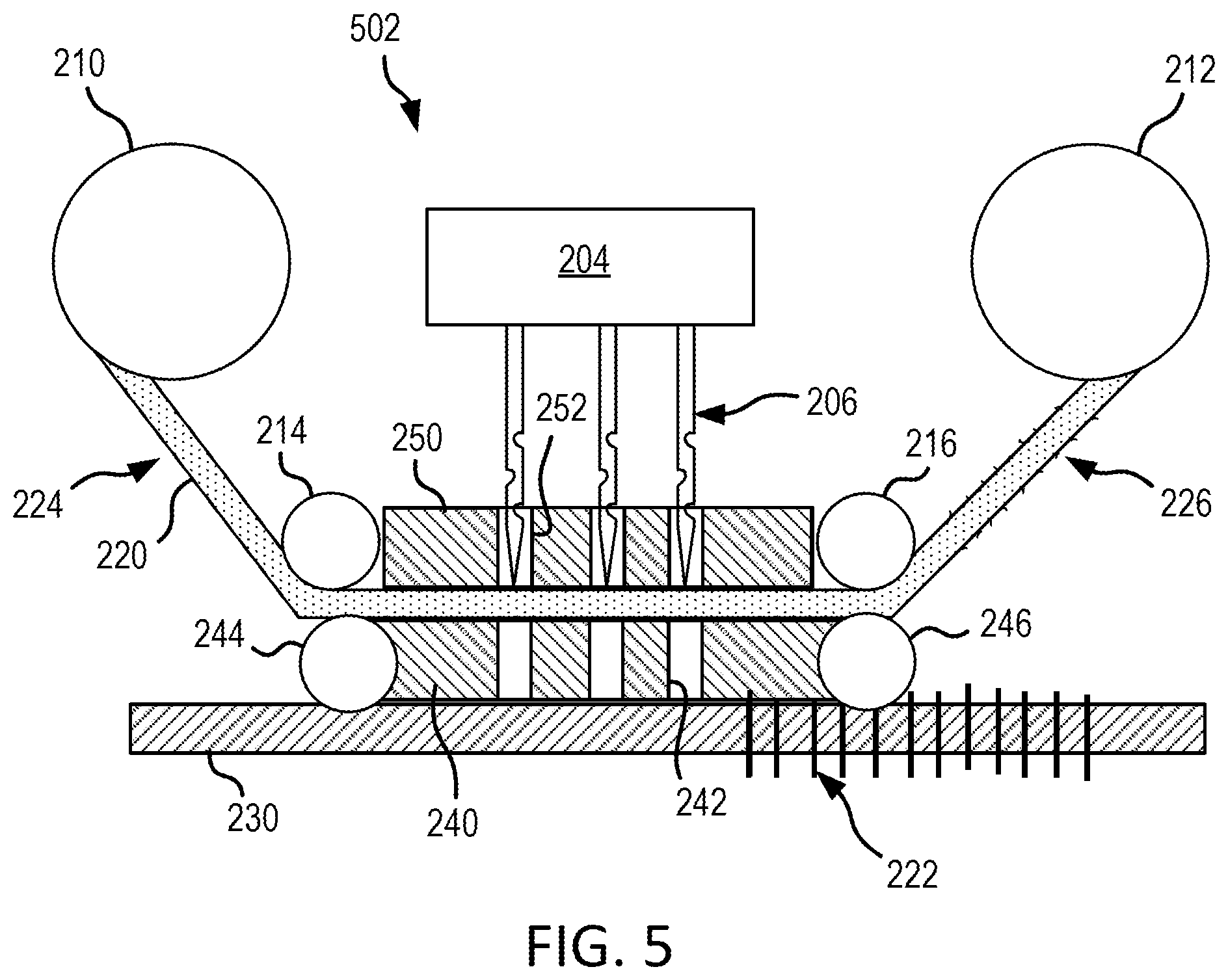 Patent US12297573 Figure 6 – Systems and methods for through thickness reinforcement using roll-to-roll veil cloth