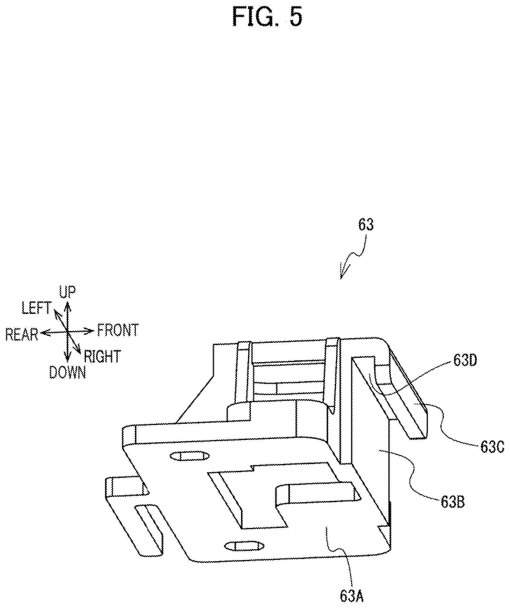Patent US12297574 Figure 5 – Embroidery sewing machine including carriage for moving embroidery frame attached thereto