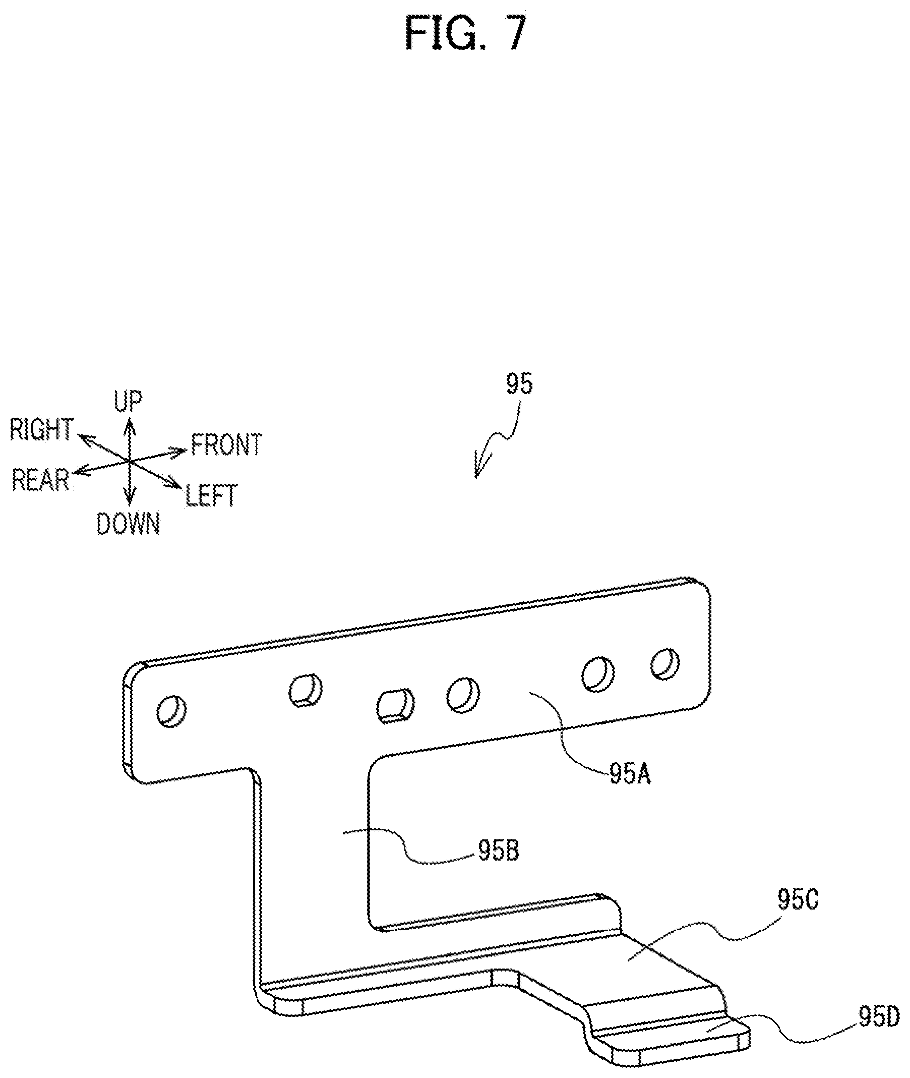 Patent US12297574 Figure 7 – Embroidery sewing machine including carriage for moving embroidery frame attached thereto