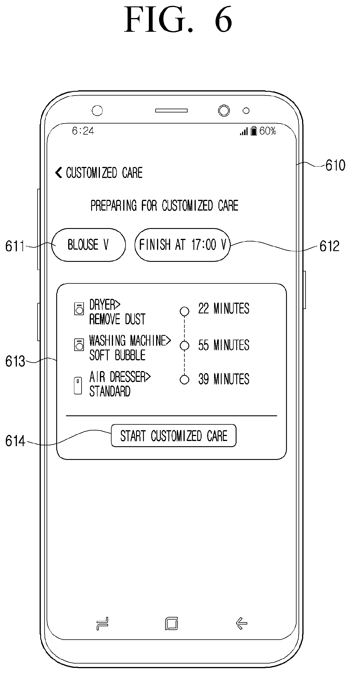 Patent US12297578 Figure 9 – Electronic apparatus and control method for identifying a care course and care order of clothing care devices