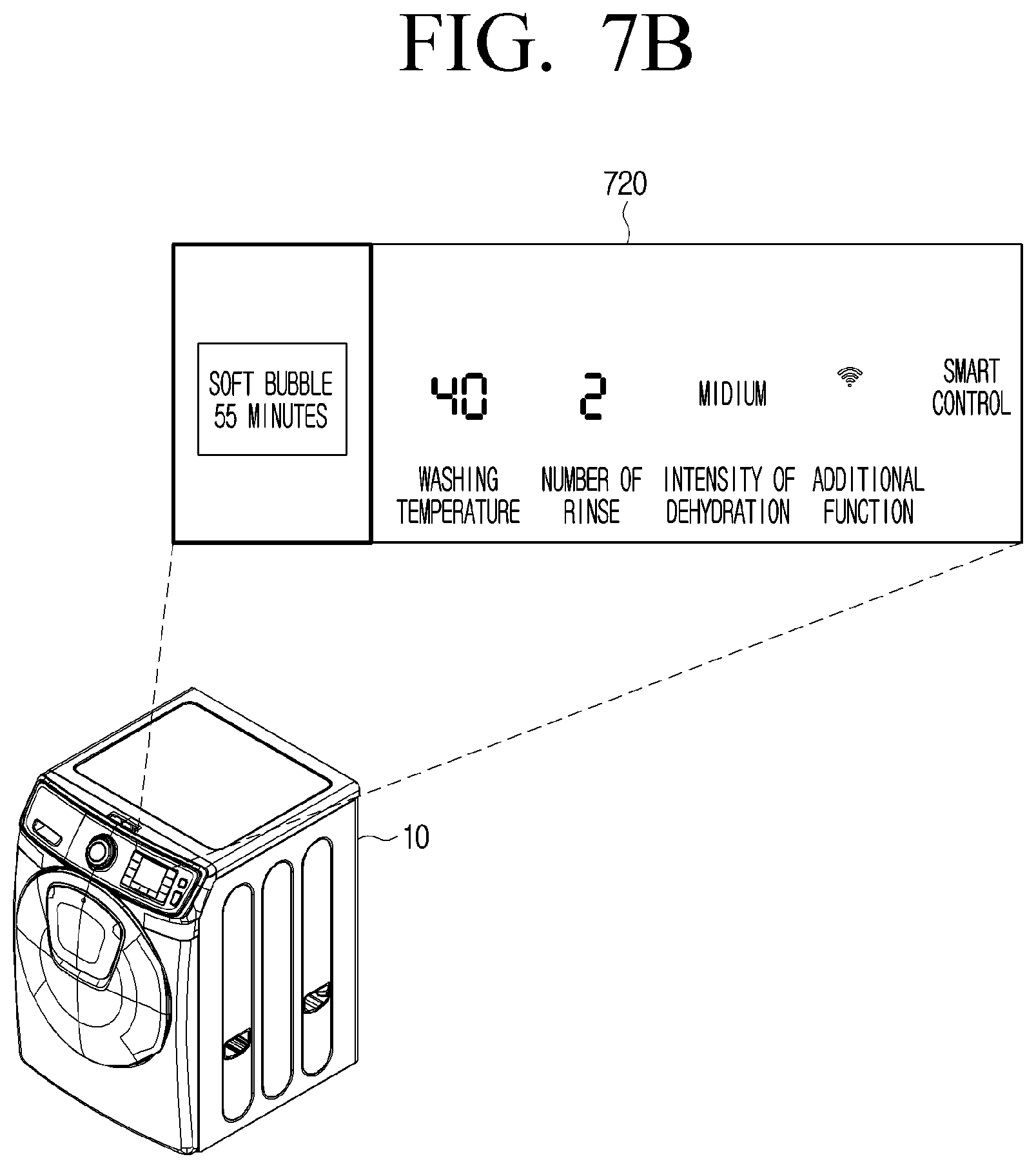 Patent US12297578 Figure 11 – Electronic apparatus and control method for identifying a care course and care order of clothing care devices