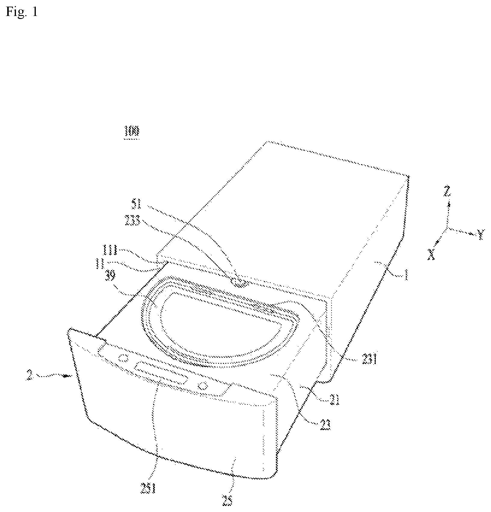 Patent US12297579 — Clothing treatment apparatus — Figure 1