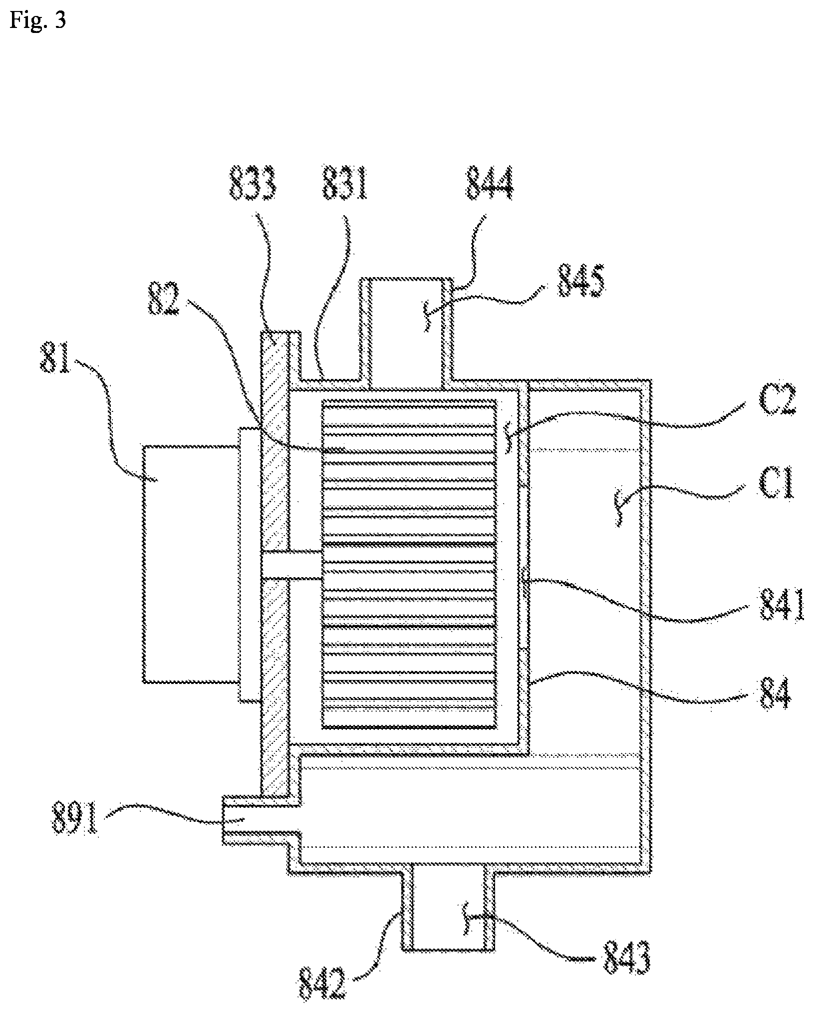 Patent US12297579 Figure 3 – Clothing treatment apparatus