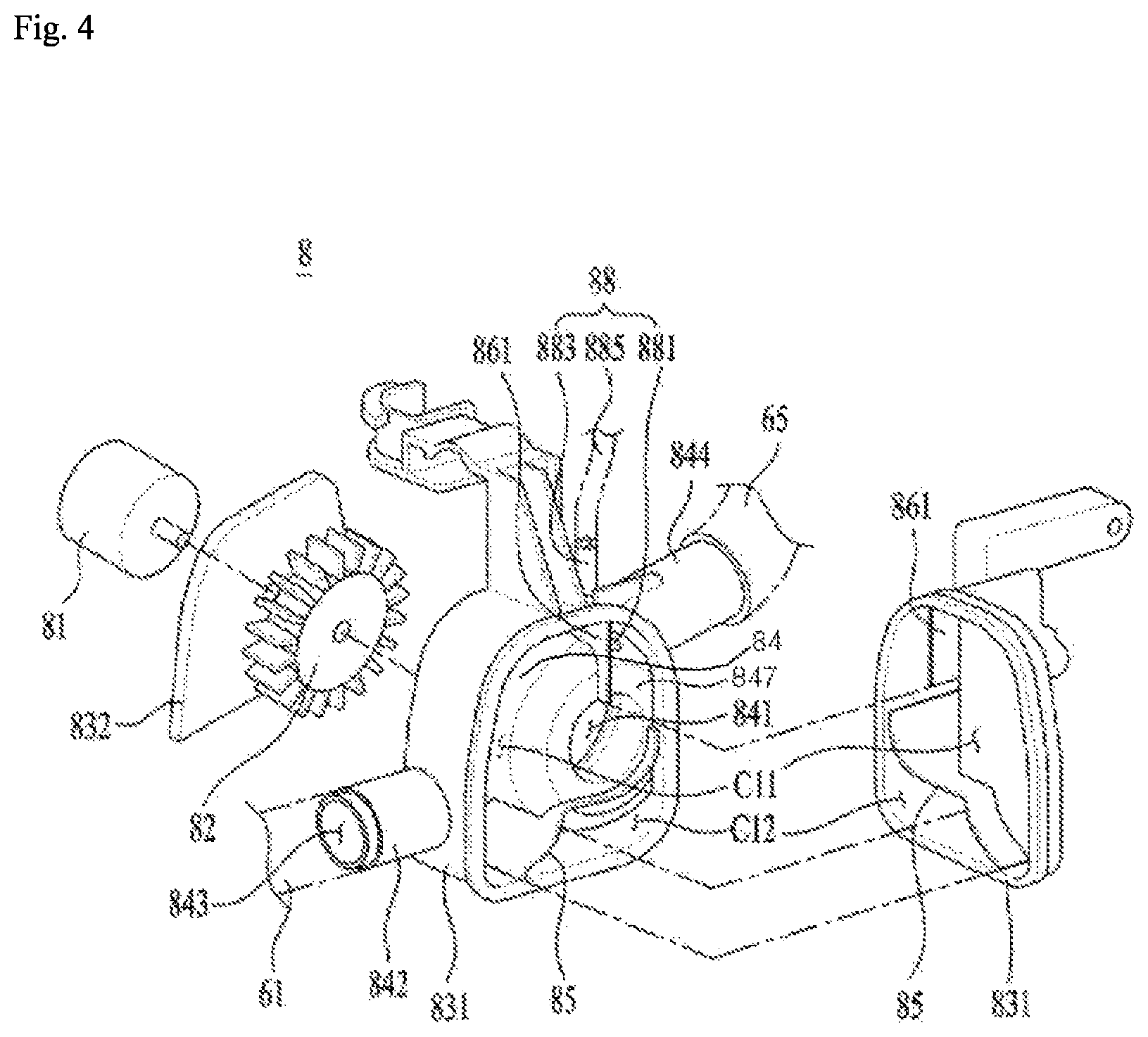 Patent US12297579 Figure 4 – Clothing treatment apparatus